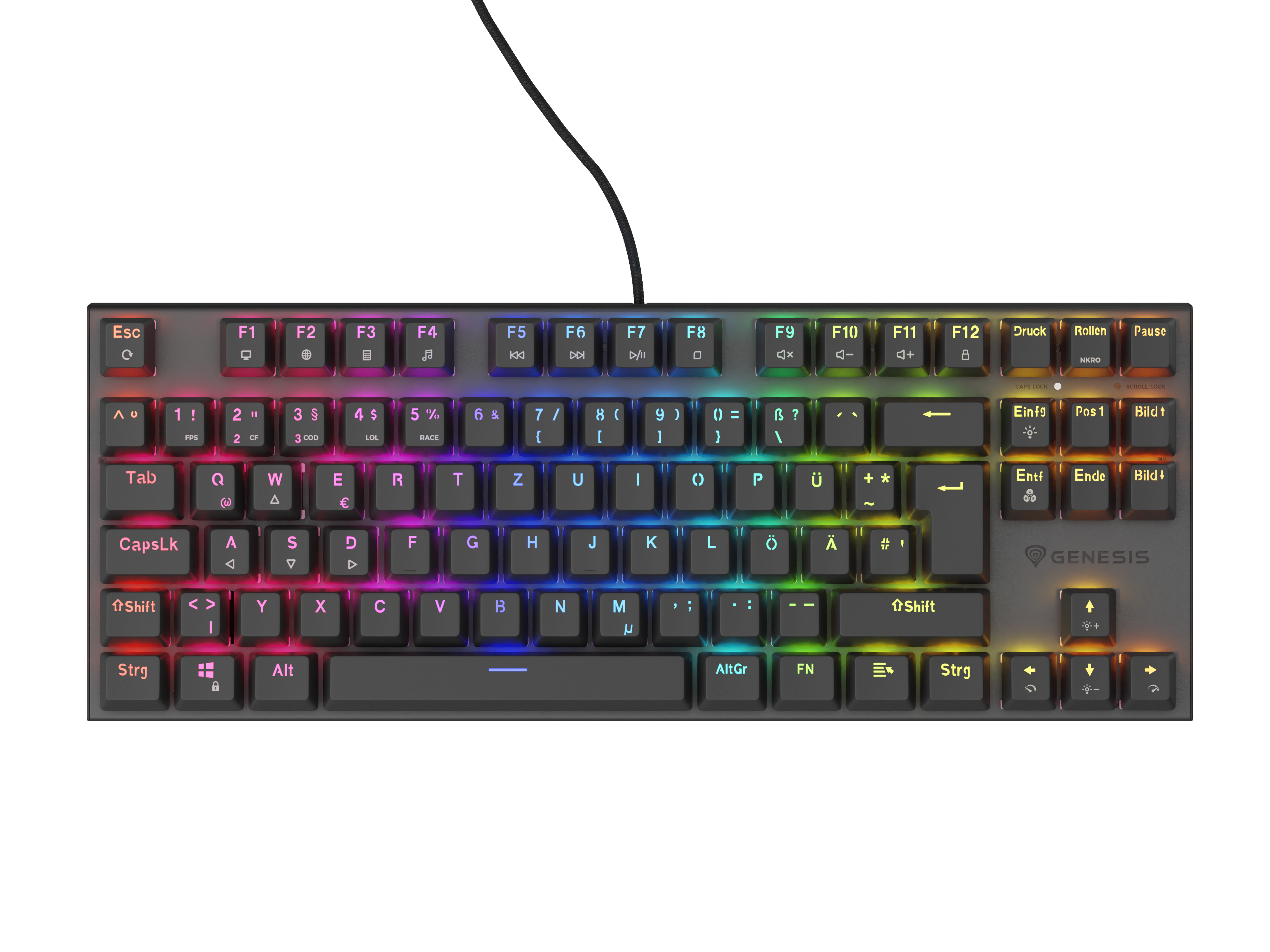 Genesis Gaming Tastatur THOR 303 TKL silent kabelgeb. (DE)