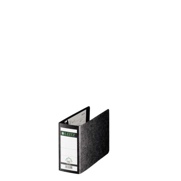 LEITZ 1078 Ordner schwarz marmoriert Karton 7,8 cm DIN A6 quer, 1 St.