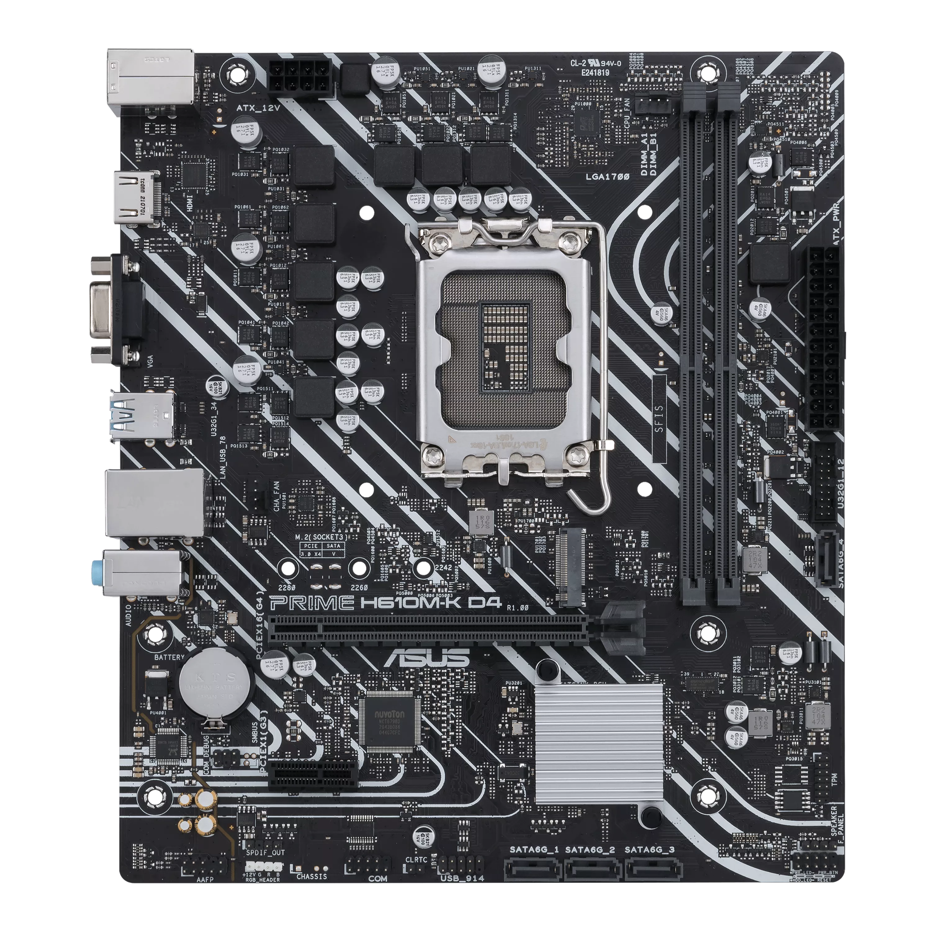 ASUS PRIME H610M-K D4 LGA1700 DDR4 mATX MB