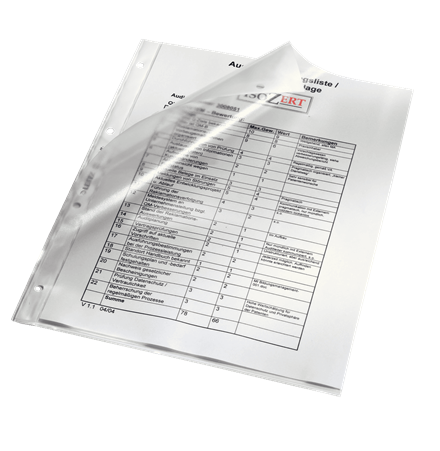 LEITZ Prospekthüllen 4784 DIN A4 transparent genarbt 0,13 mm, 100 St.