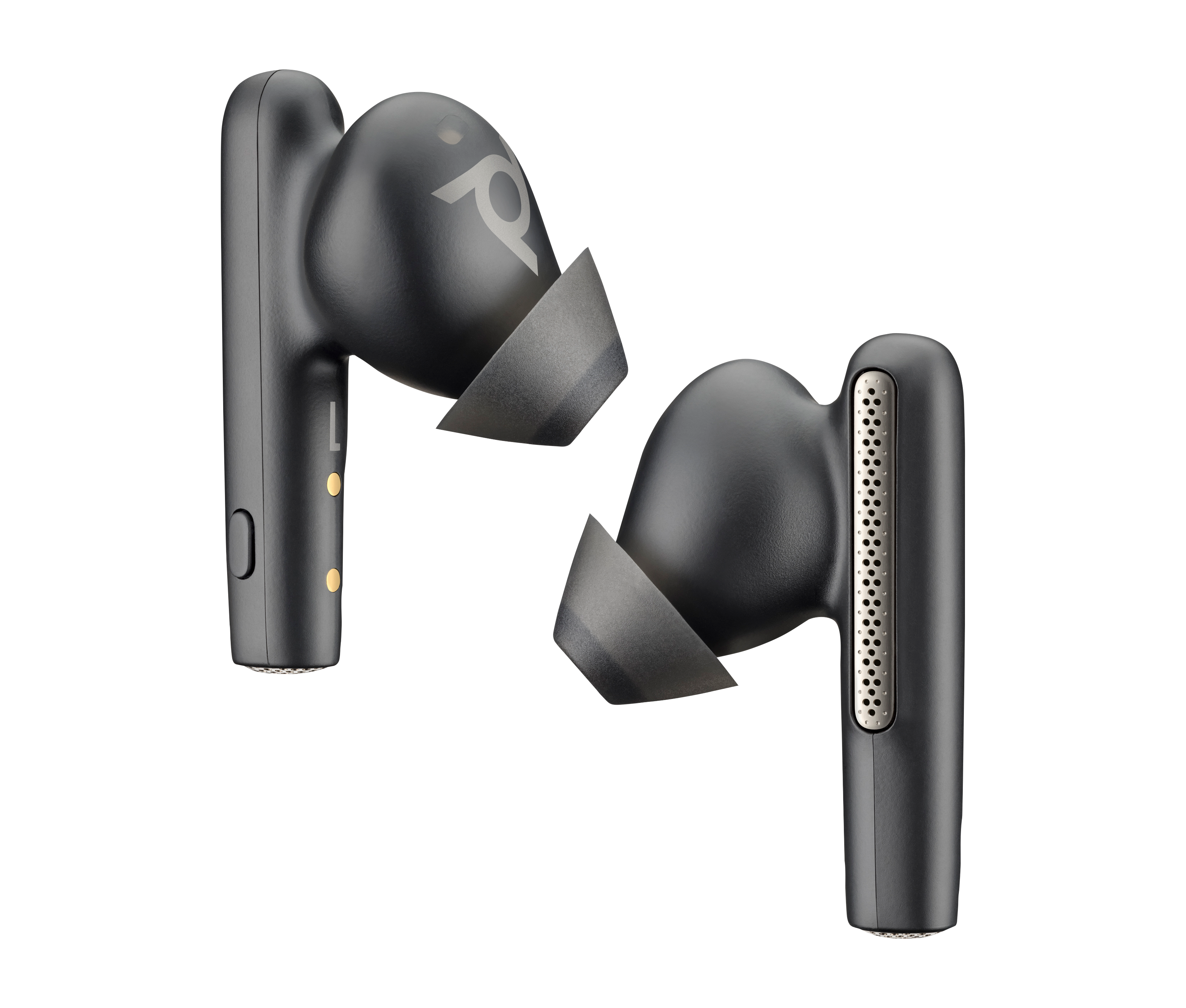 HP Poly Voyager Free 60+ UC Carbon Black Earbuds +BT700 USB-C Adapter +Touchscreen Charge Case