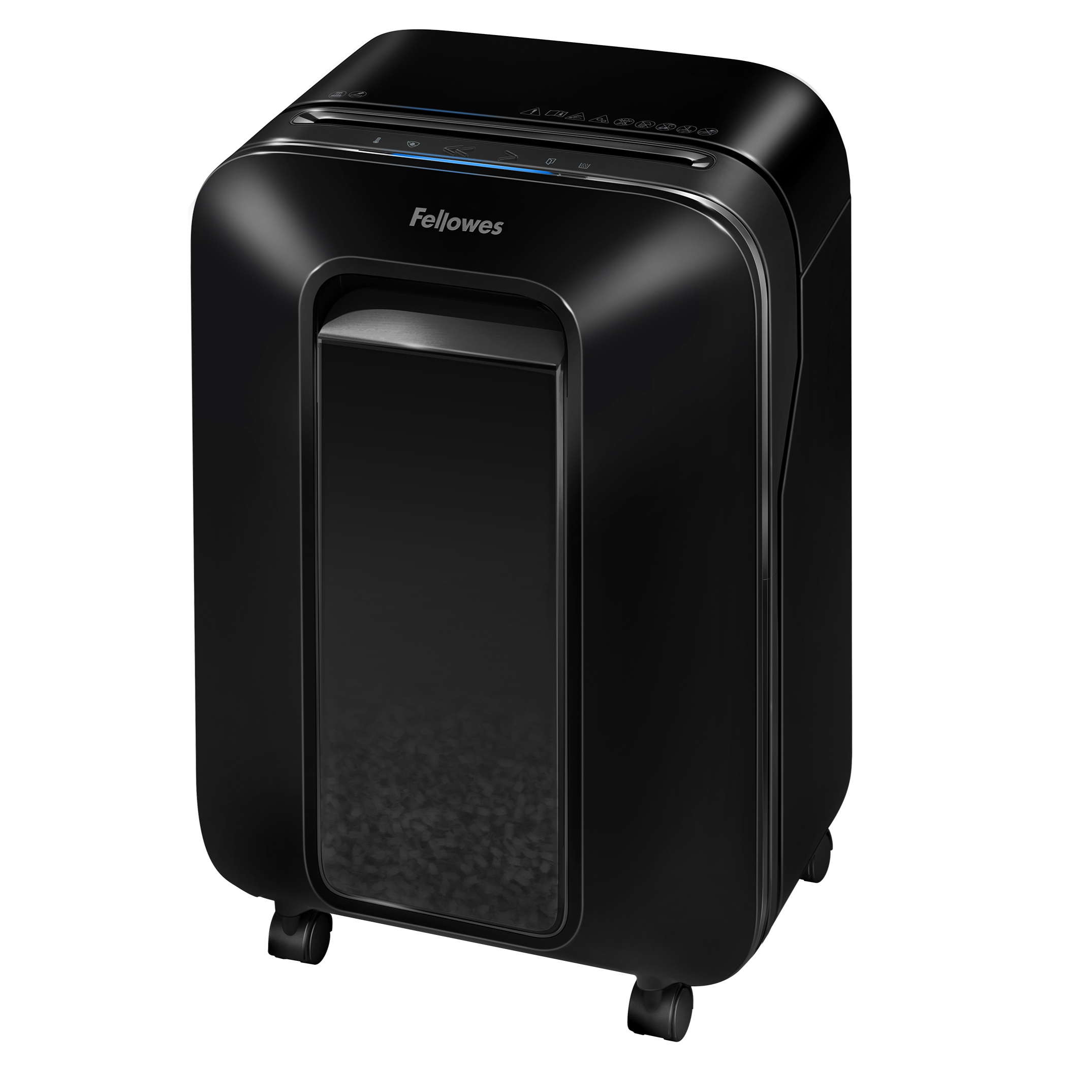 Fellowes Powershred LX200 Aktenvernichter mit Partikelschnitt P-4, 4 x 12 mm, bis 12 Blatt, schwarz