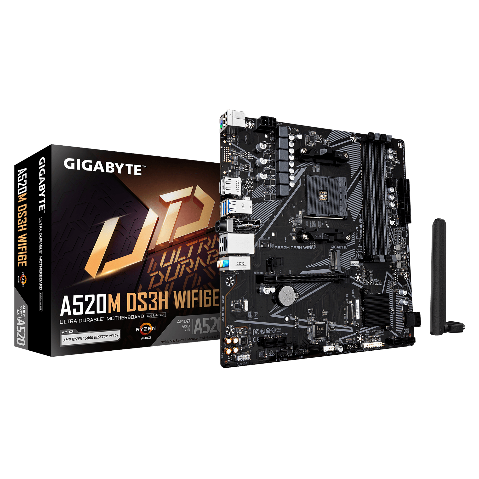 Gigabyte GA-A520M-DS3H WF6E (AM4) (D)