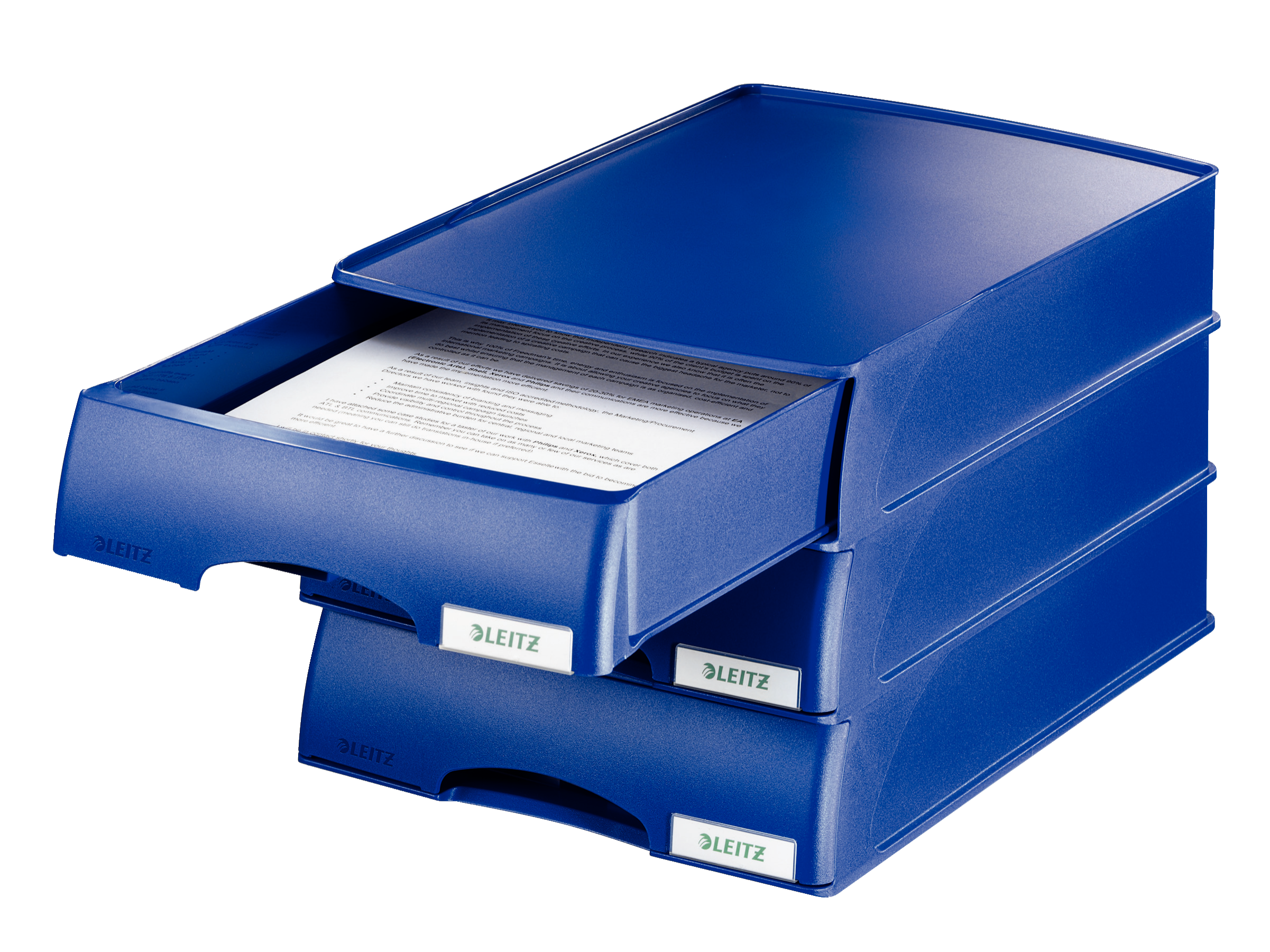 LEITZ Briefablage-Schublade Plus blau DIN A4, 1 St.