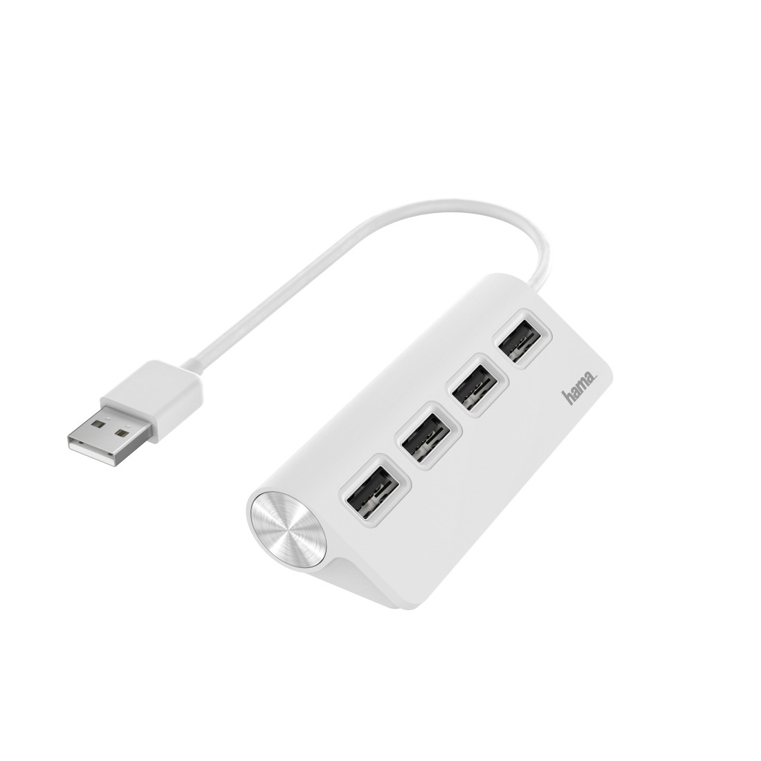 hama USB-Hub 4-fach weiß