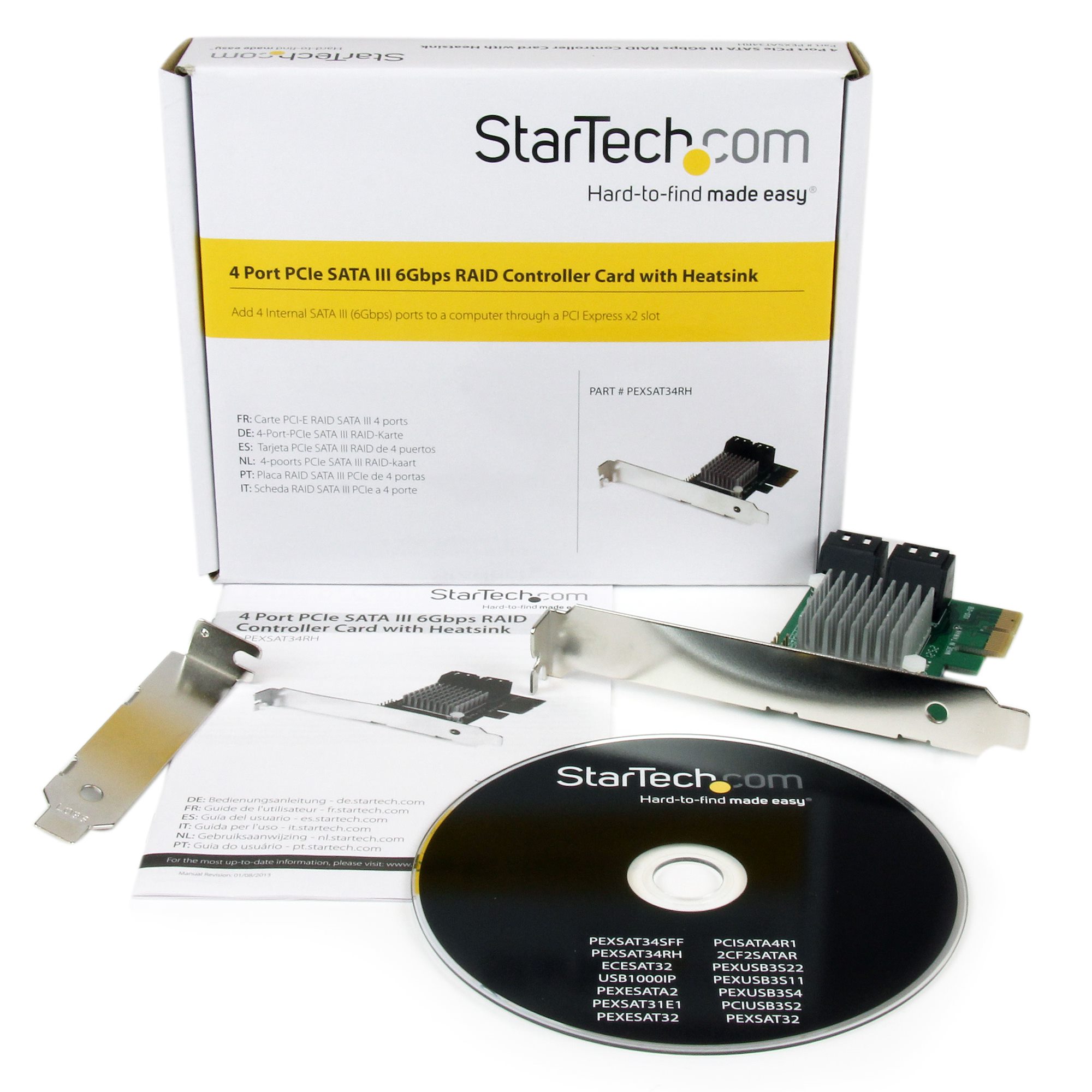 4 PORT PCIE SATA III CARD IN