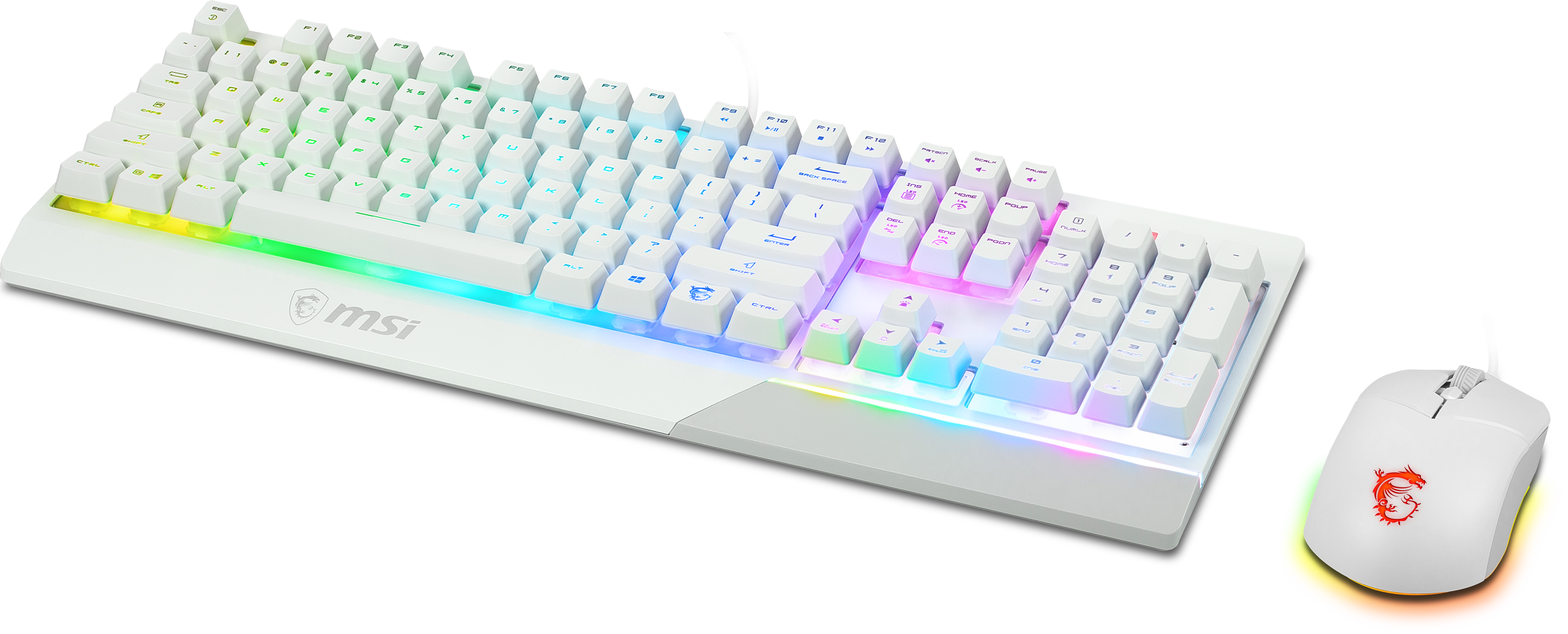 MSI Vigor GK-30 Combo Gaming Keyboard WHITE