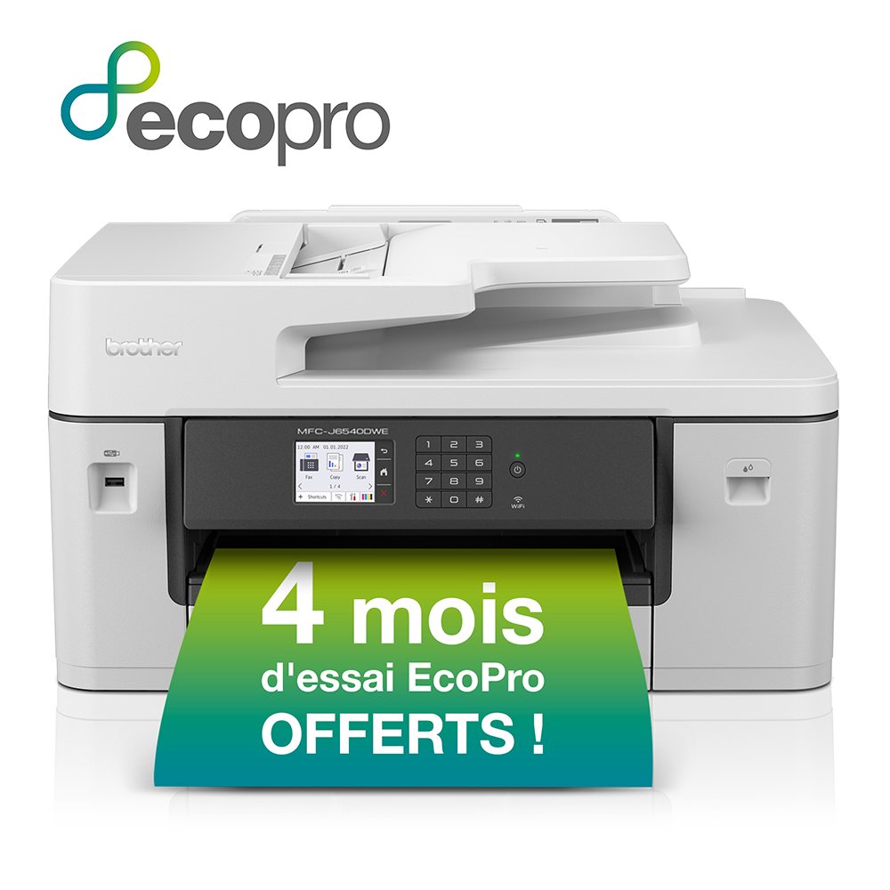 brother MFC-J6540DWE 4 in 1 Tintenstrahl-Multifunktionsdrucker grau, brother EcoPro Ready