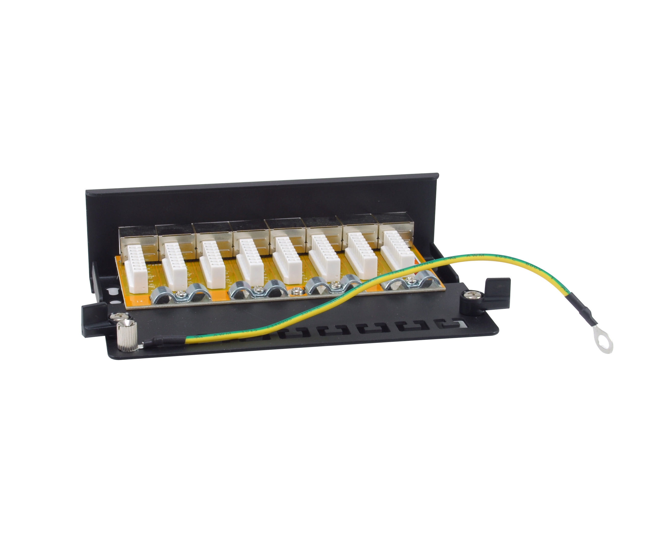 Equip Patchpanel 8xRJ45 Cat6a Desktop 500MHz RAL9005