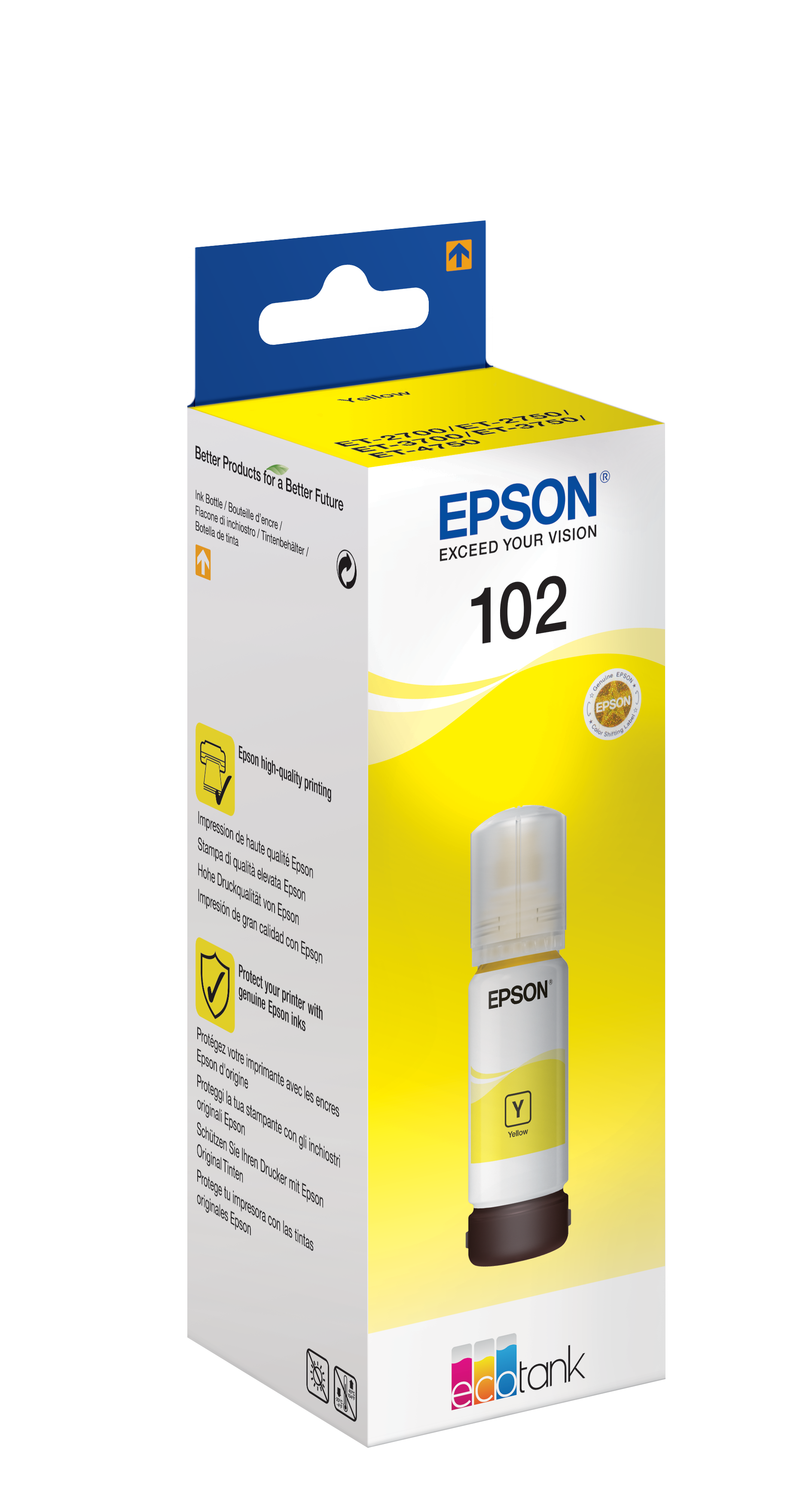EPSON 102/T03R44 gelb Tintenflasche