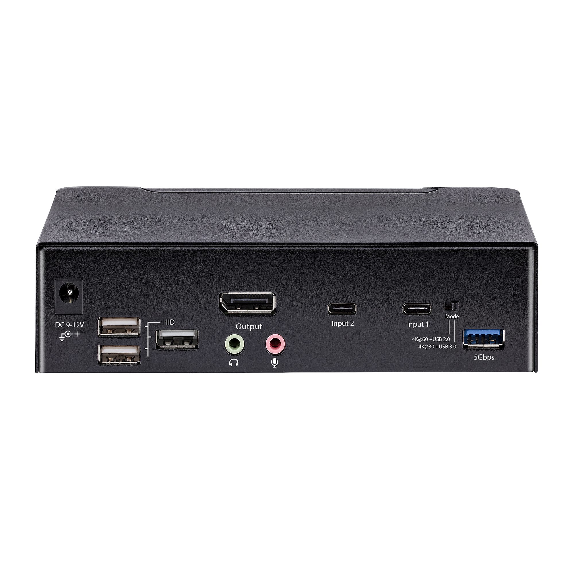 STARTECH.COM 2 Port USB C KVM Switch KVM Umschalter mit 4K 60Hz DisplayPort Thunderbolt 3/4 und USB C DP Alt Mode Audio USB A Hub