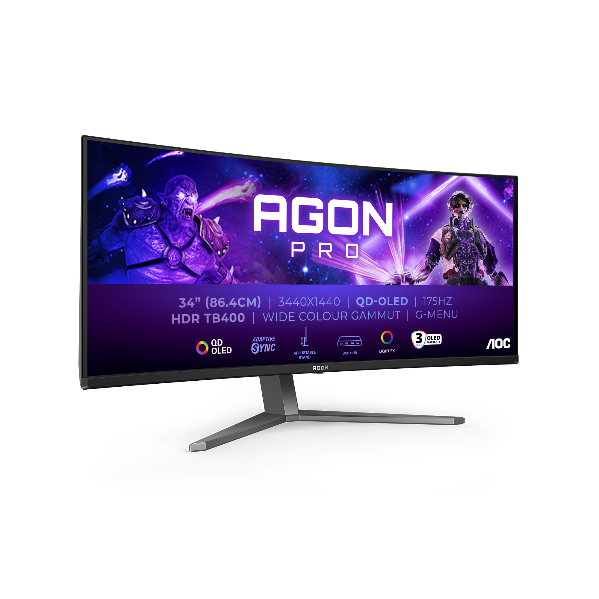 OLED AGON PRO AG346UCD, Gaming-Monitor