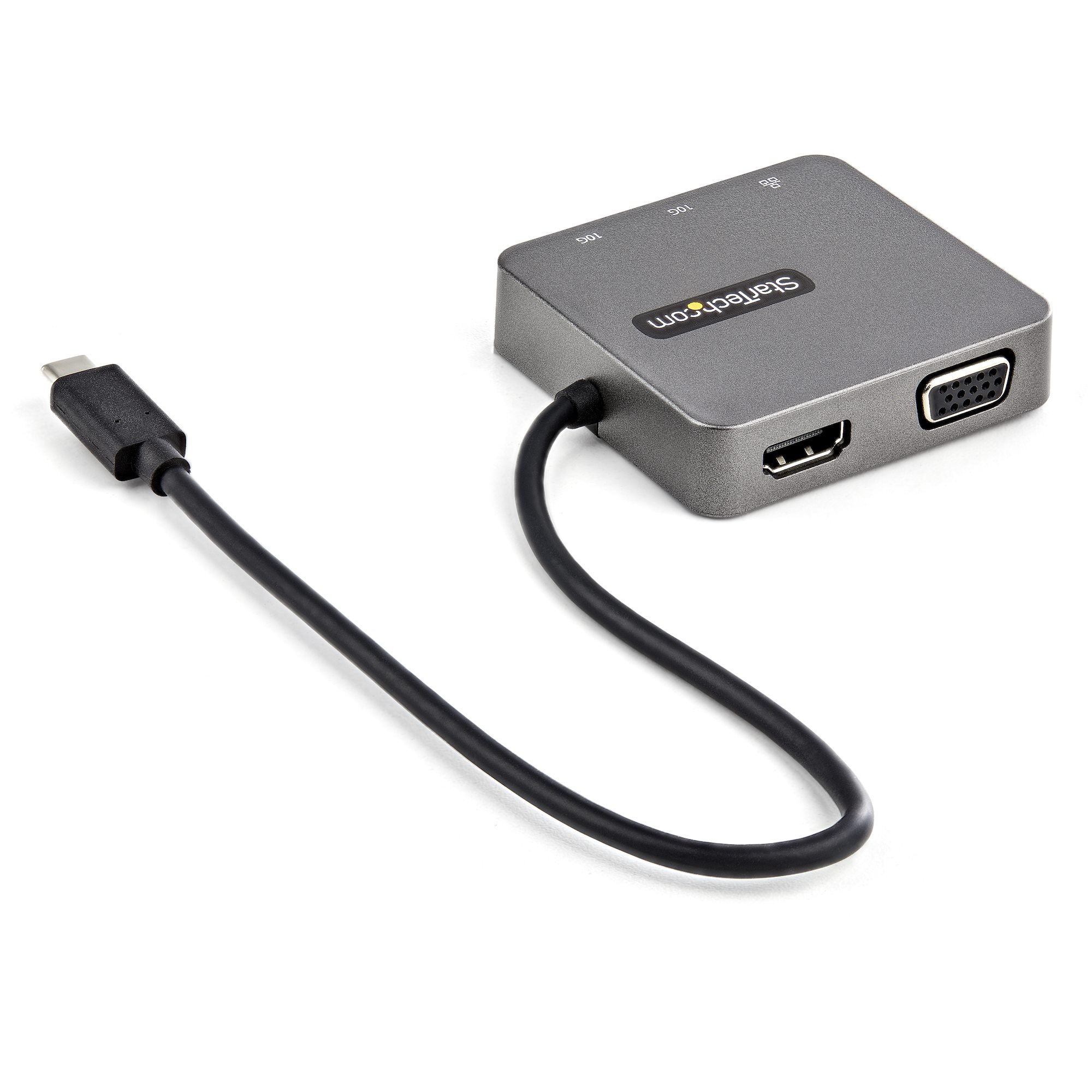 USB-C MULTIPORT ADAPTER HDMI OR VGA-GEN 2 C A D/S PORTS