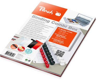 Plastikbindeset für 12 Dokumente, Binderücken