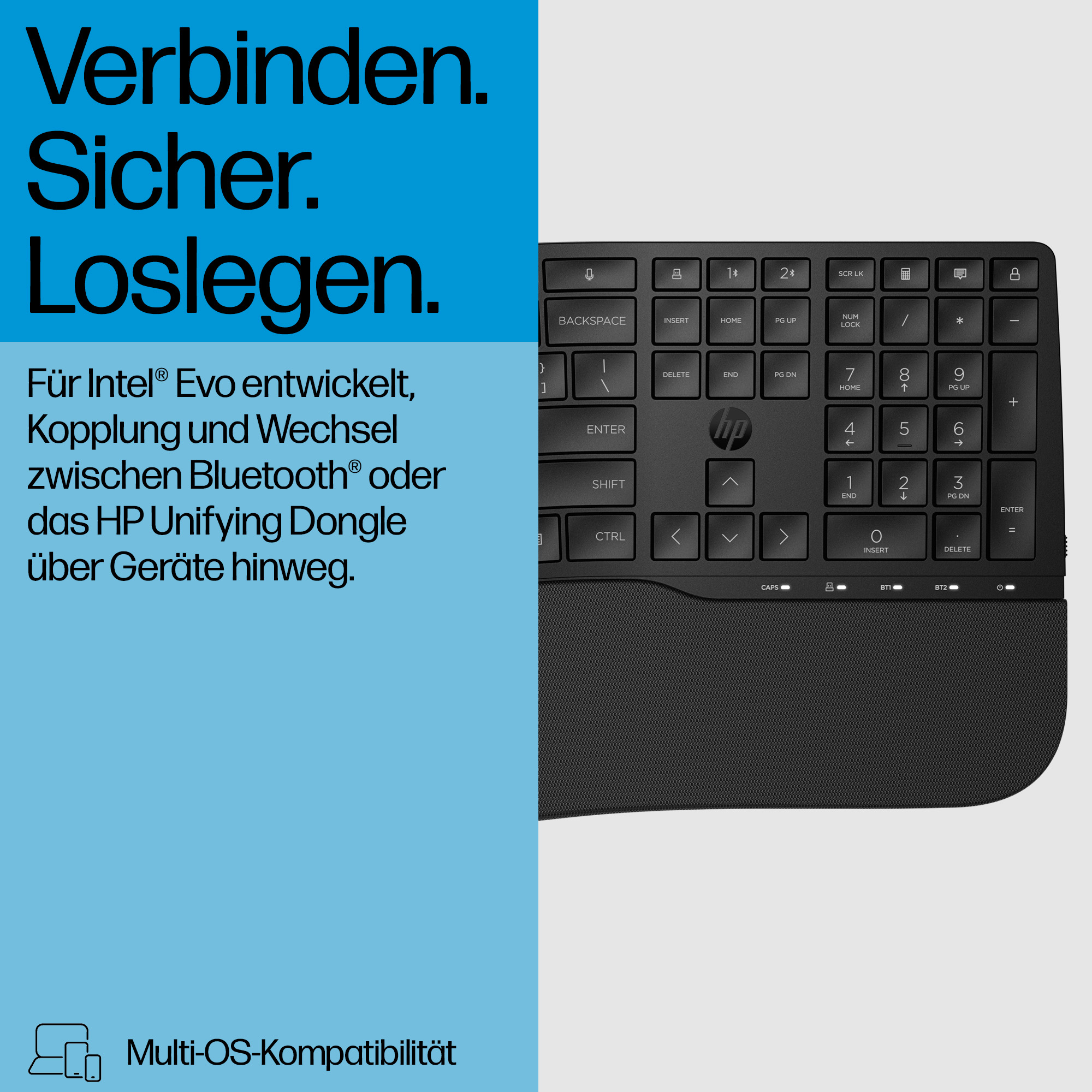 HP 685 COMFORT DUAL-MODE KEYBOARD