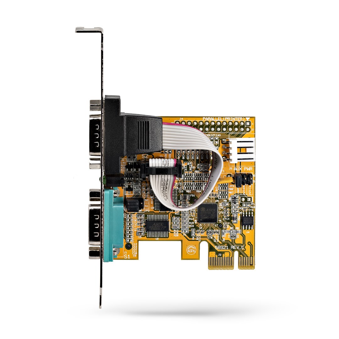 STARTECH.COM 2 Port PCI Express Serielle Schnittstellenkarte PCIe auf RS232 Karte Serielle Adapter Karte / Erweiterungskarte COM Ret