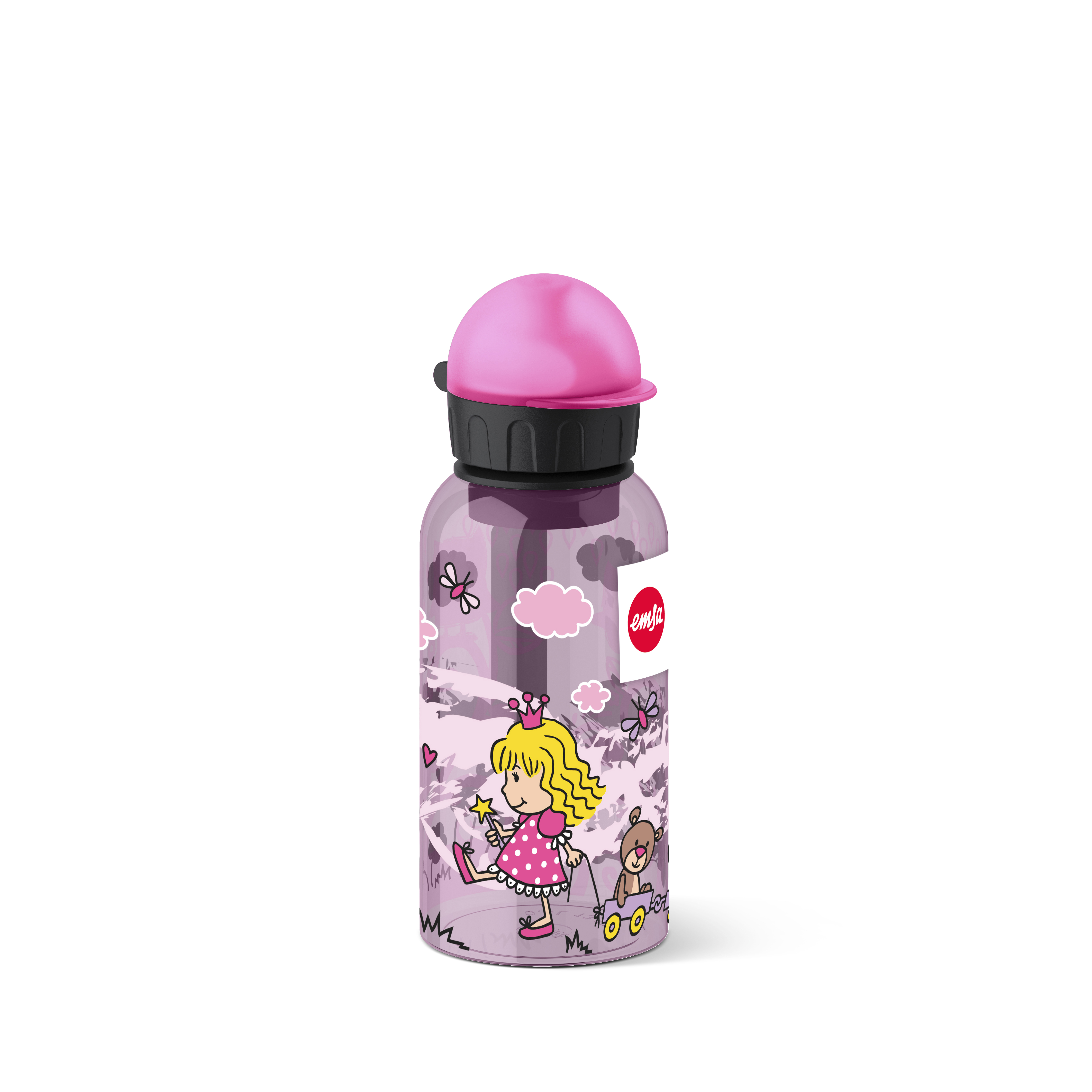 emsa Kinder Trinkflasche & Lunchbox Prinzessin transparent, 1 Set