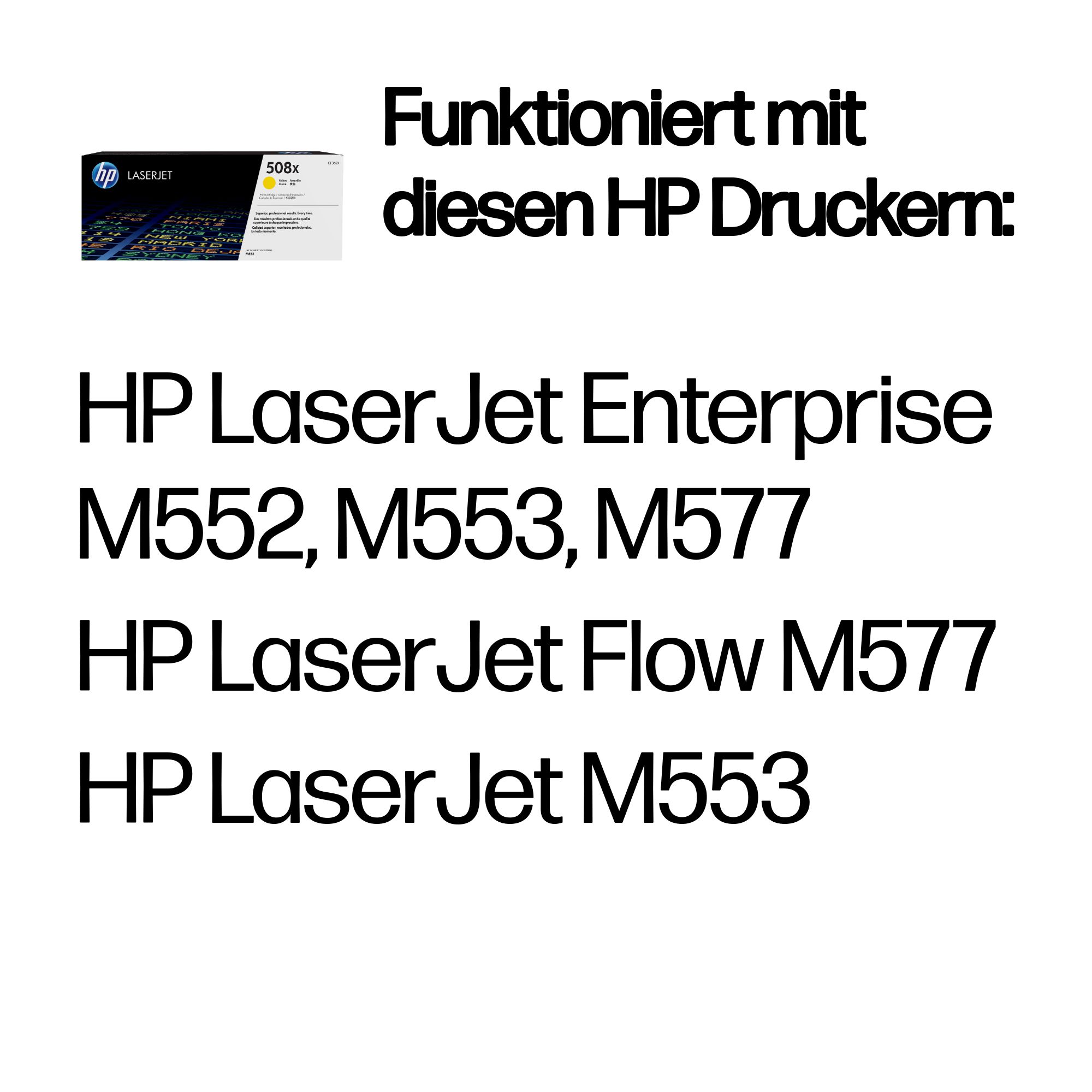 HP 508X (CF362X) gelb Tonerkartusche