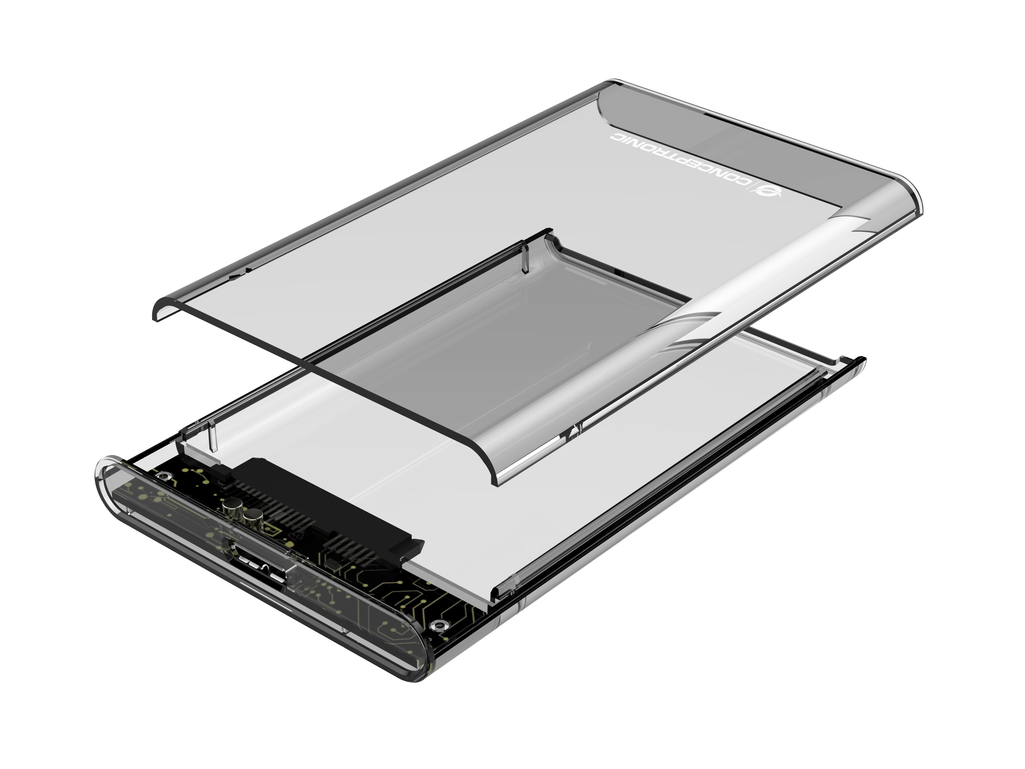 CONCEPTRONIC HDD Gehäuse 2.5SATA HDD/SSD Micro-B 5Gbs tr