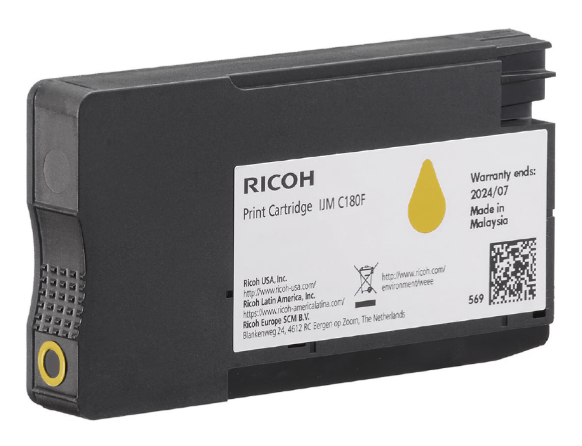 Ricoh Patrone IJM C180F yellow 1600 Seiten 408520