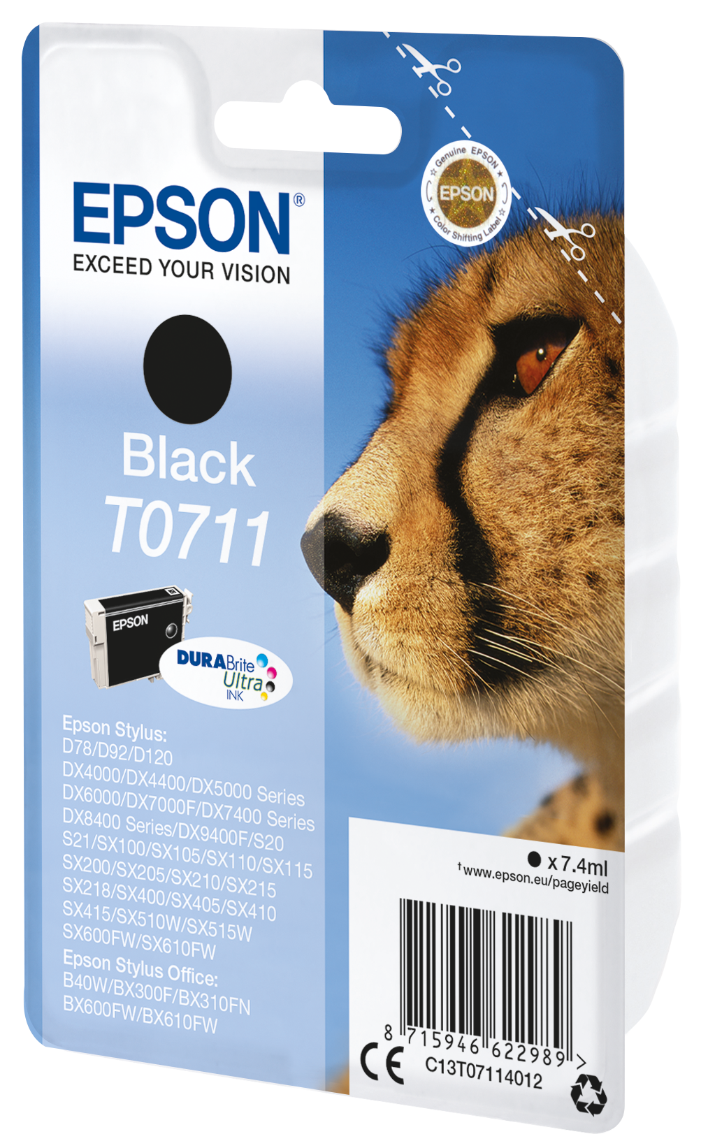 EPSON T0711 (Gepard) schwarz Druckerpatrone