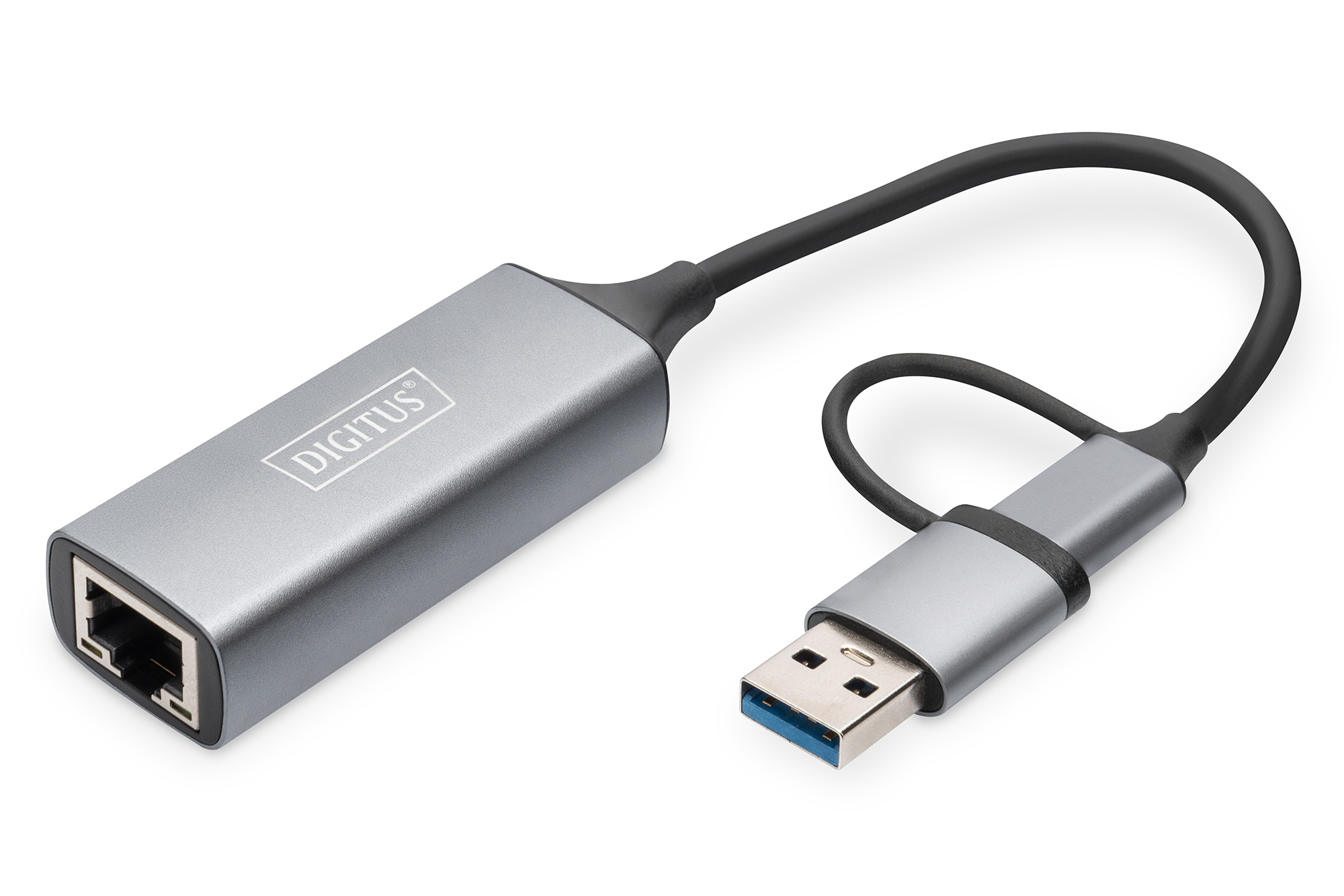 USB 3.2 Gen 1 Adapter, USB-C Stecker > RJ-45 Buchse