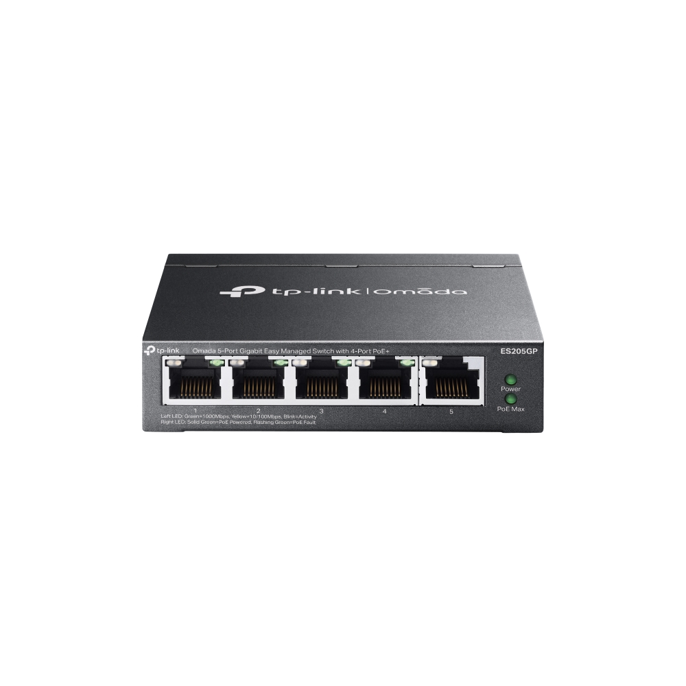 5-PORT 1G EASY MANAGED SWITCH WITH 4-PORT POE+