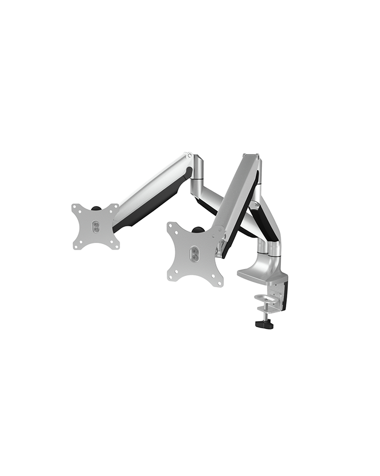 Monitor Arm IcyBox 2 Monitore bis zu 32/9kg neig&schw si retail