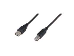 DIGITUS USB 2.0 Anschlusskabel Typ A -B St/St 1.0m, sw