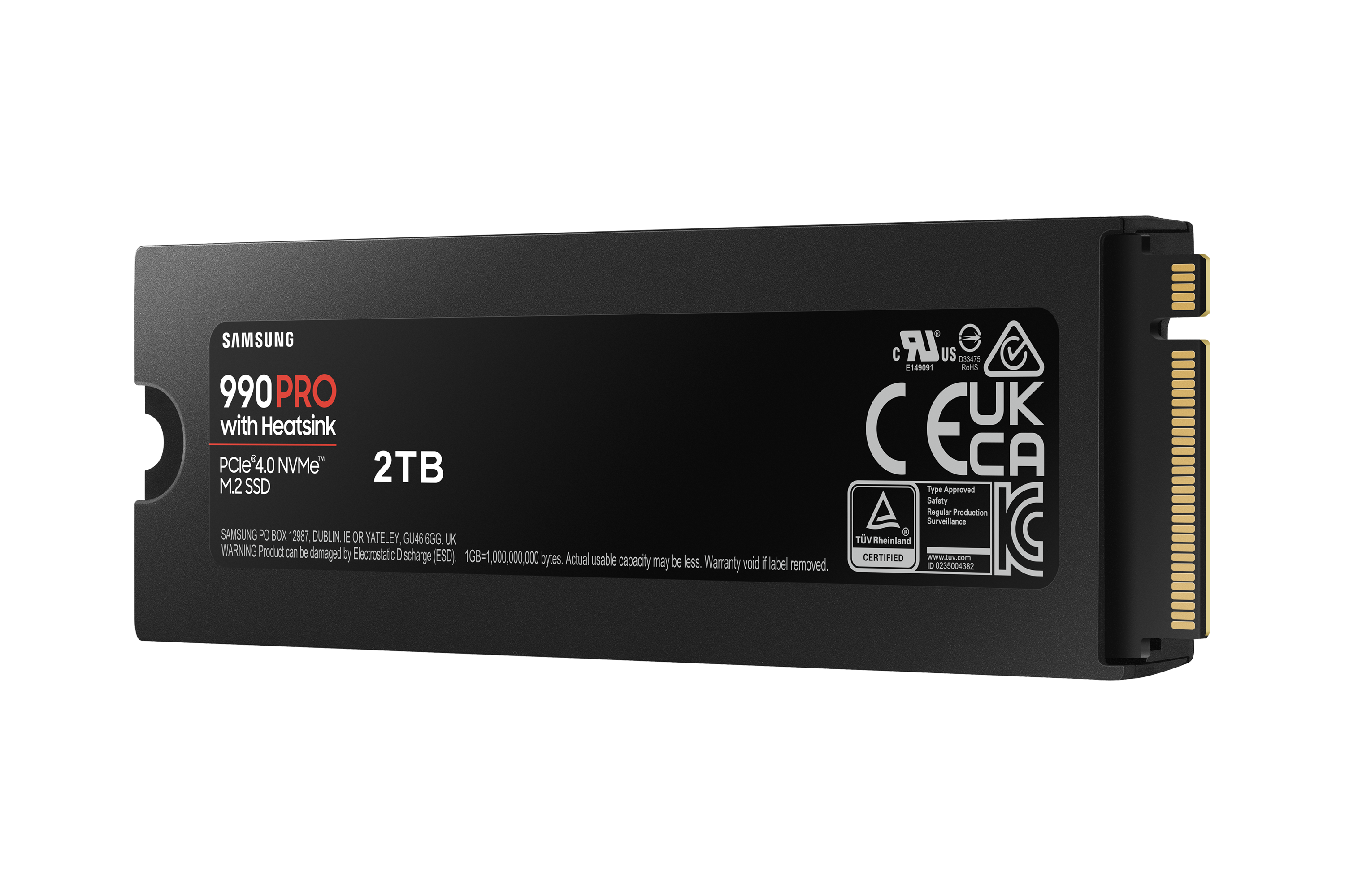SSD 2TB Samsung M.2 PCI-E NVMe Gen4 990 PRO Heatsink retail