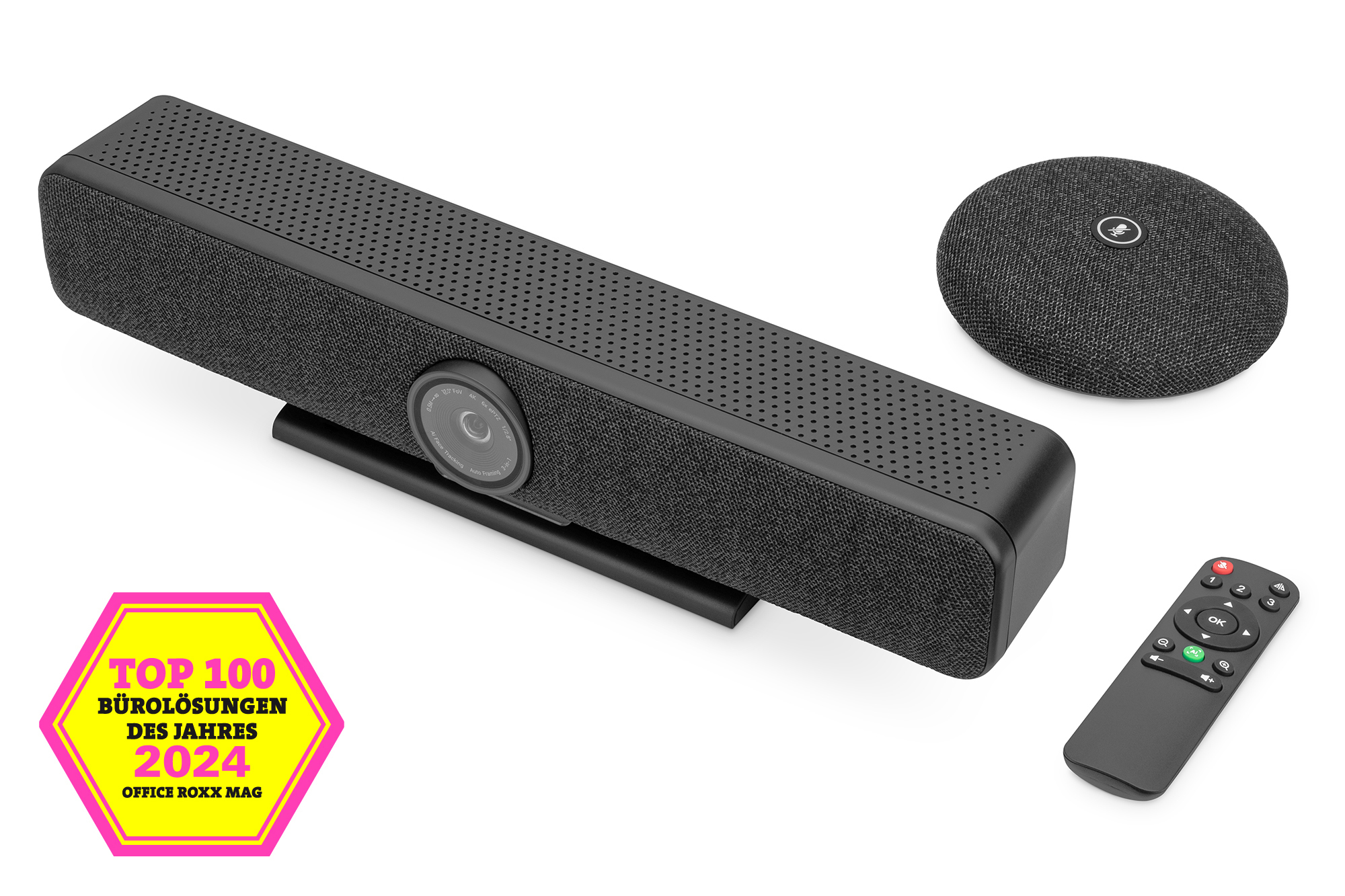 DIGITUS Videokonferenz-System 4K All-In-One Video Bar Pro