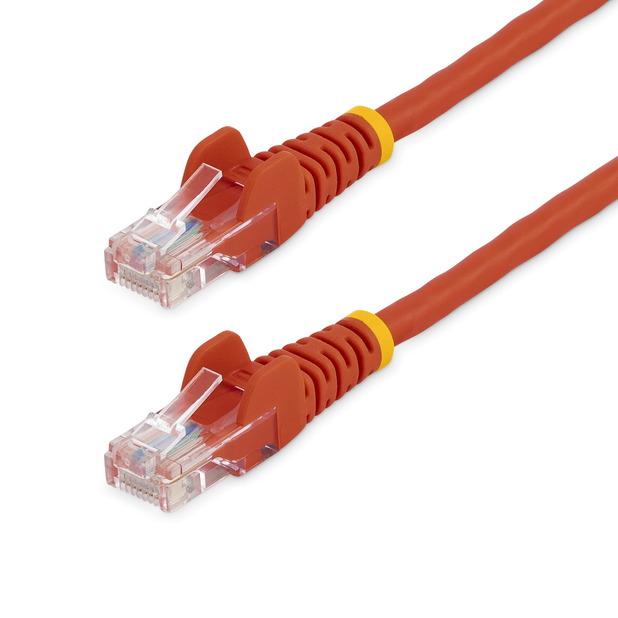 1M CAT 5E RED SNAGLESS ETHERNET RJ45 CABLE MALE TO MALE
