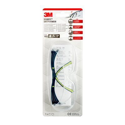 3M Schutzbrille SecureFit schwarz, grün, 1 St.