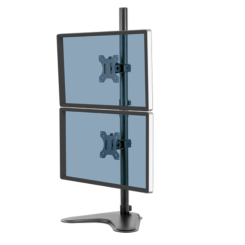 Fellowes Monitor-Halterung Seasa 8044001 schwarz für 2 Monitore, Tischständer