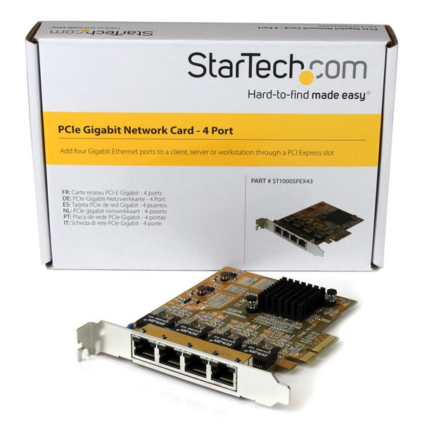 StarTech.com 4-Port PCIe Gigabit Netzwerkkarte