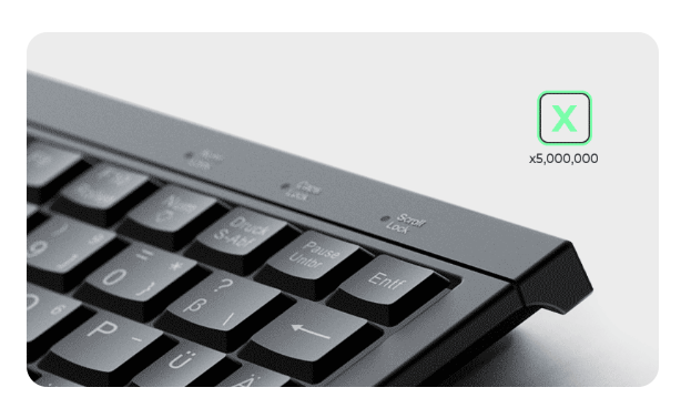 KeySonic Super-Mini-TAS Touchpad,B-light,BK, KSK-3211ELU(DE)