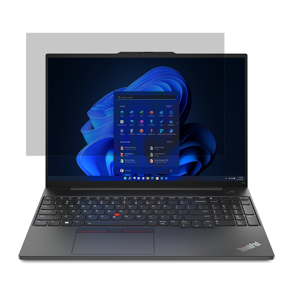 LENOVO Notebook privacy filter 40,64cm 16Zoll for ThinkBook 16p G5 IRX ThinkPad L16 Gen2 P16 Gen3 P16s Gen2 P16v Gen1 T16 Gen4