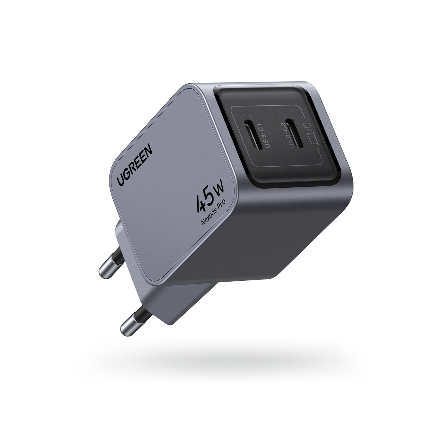 UGREEN Nexode Pro X707 GaN II Charger 45W Ladegerät 2x USB-C PD 3.0 PPS QC 4+/4.0/3.0 grau