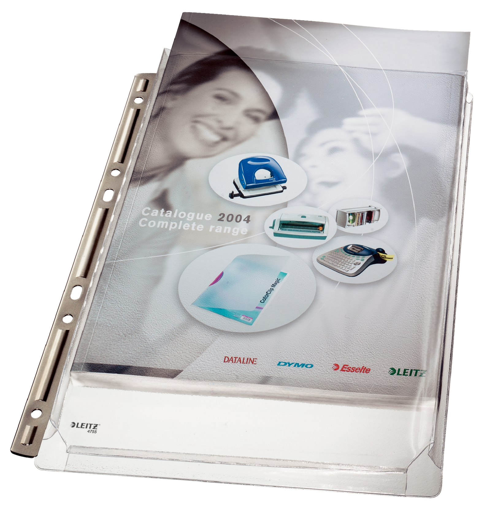 LEITZ Prospekthüllen DIN A4 transparent genarbt 0,17 mm, 3 St.