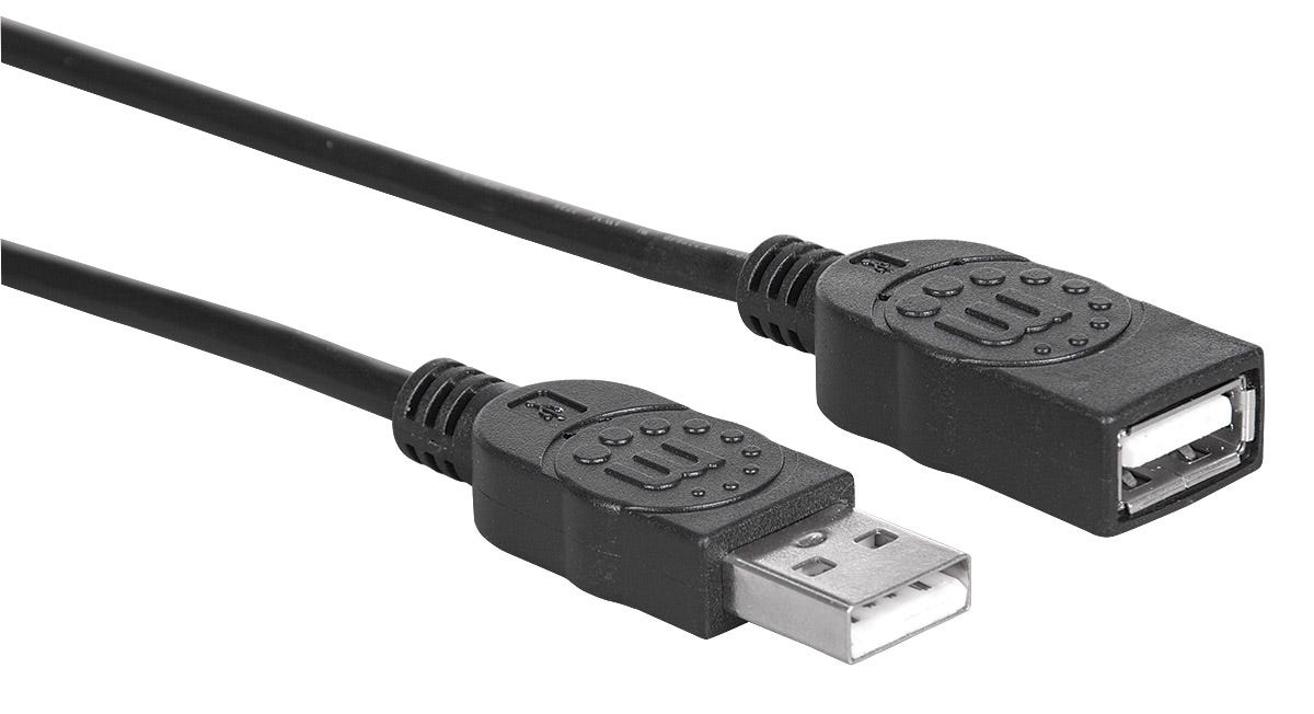 MANHATTAN USB 2.0 Verlängerungskabel 1m A-Stecker/A-Buchse
