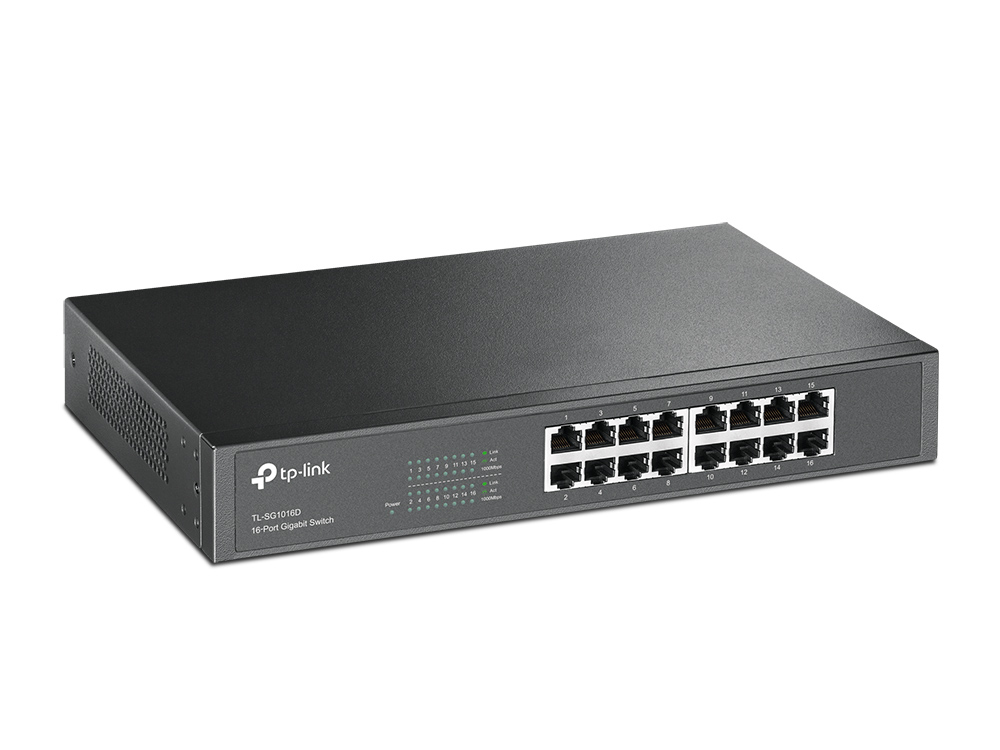 TP-Link Switcher Gigabit 16-port 10/100/1000M TL-SG1016D
