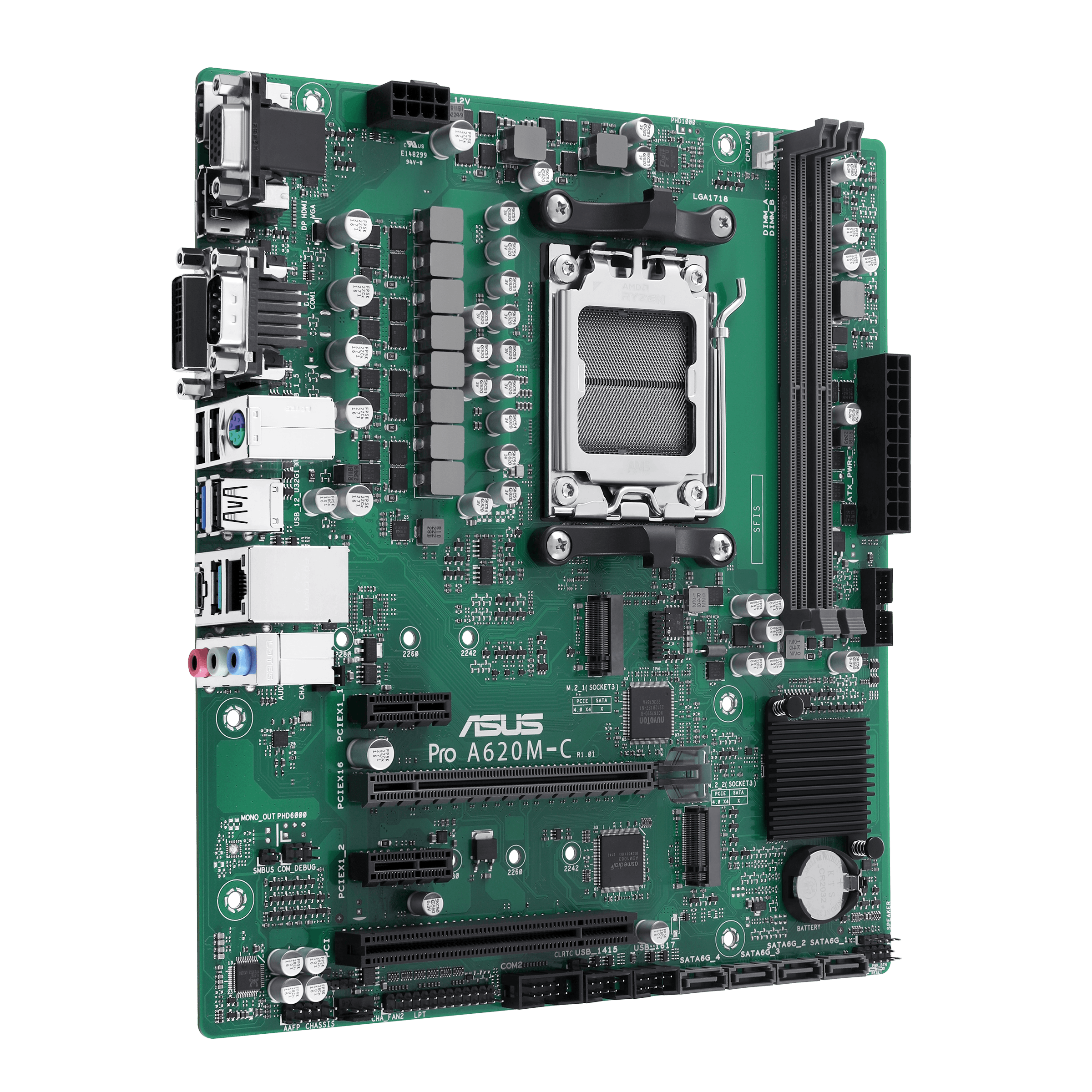 ASUS PRO A620M-C-CSM AM5 2xDDR5 mATX MB 4xSATA 2xM.2