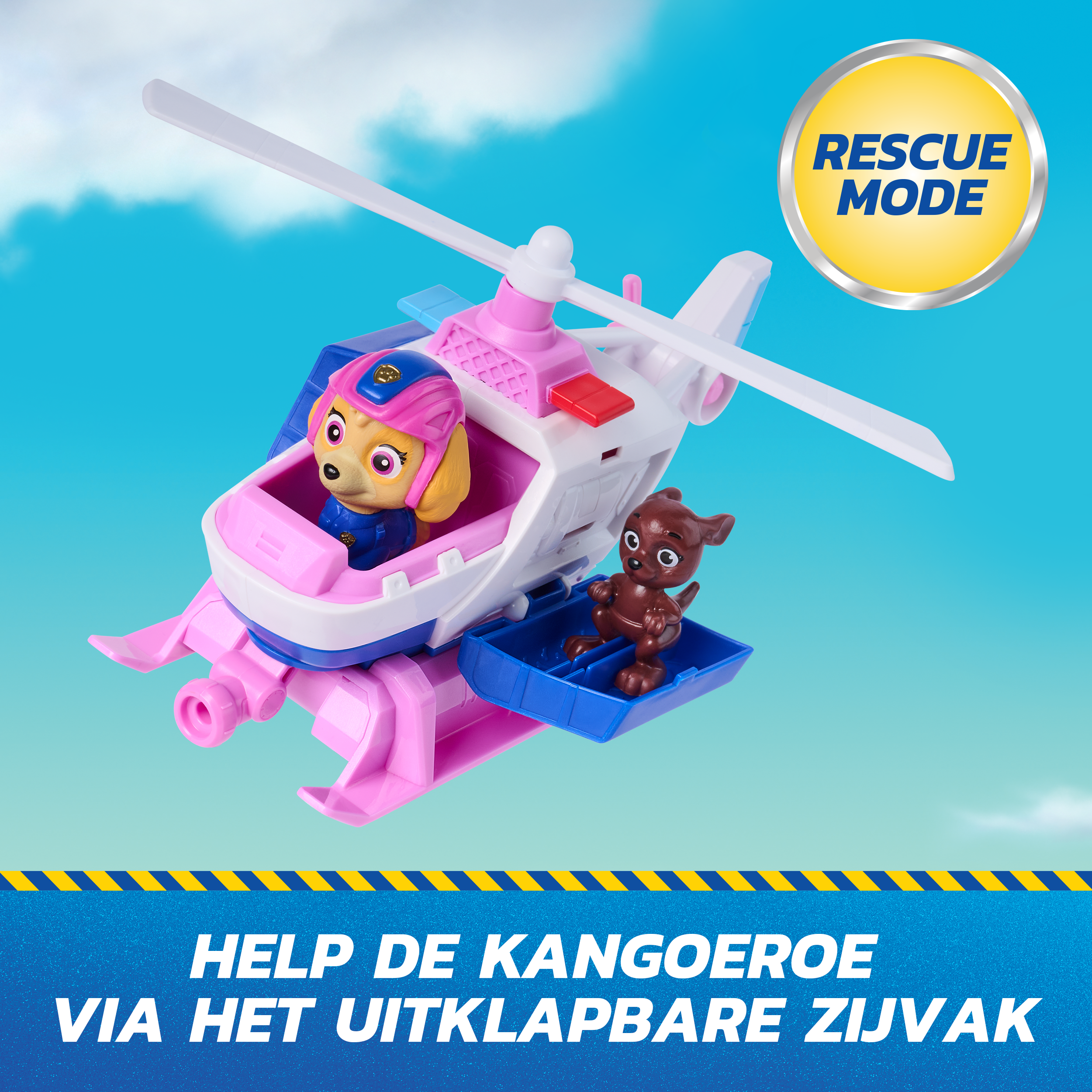 Paw Patrol - Search & Rescue: Skyes Rettungs-Helikopter mit 2 Figuren, Spielfahrzeug