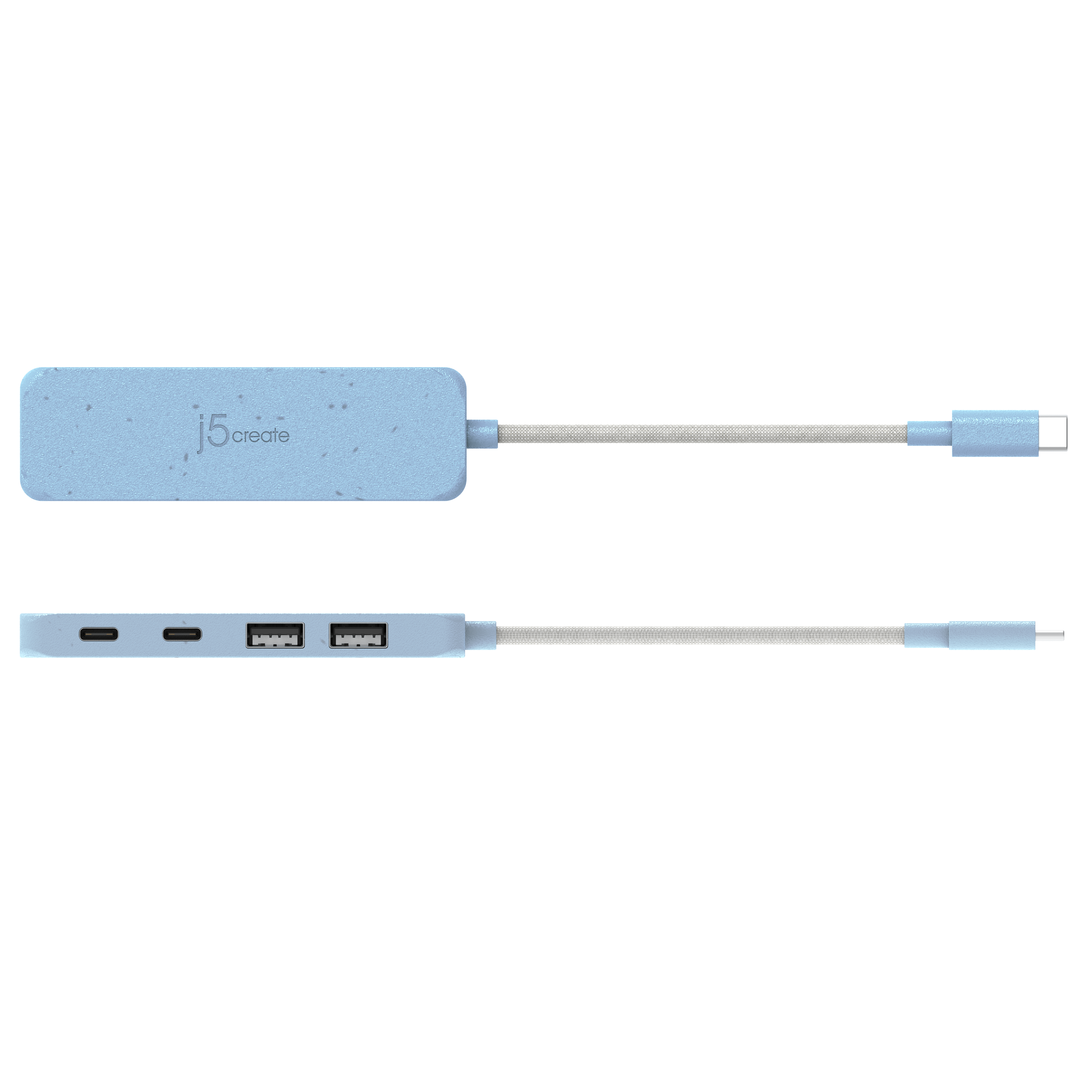ECO-FRIENDLY USB-C TO 4-PORT TYPE-C TYPE-A GEN 2 HUB