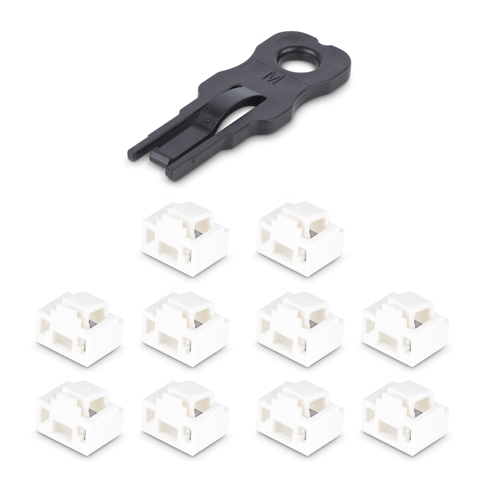 RJ45 PORT LOCKS - 10 PACK .