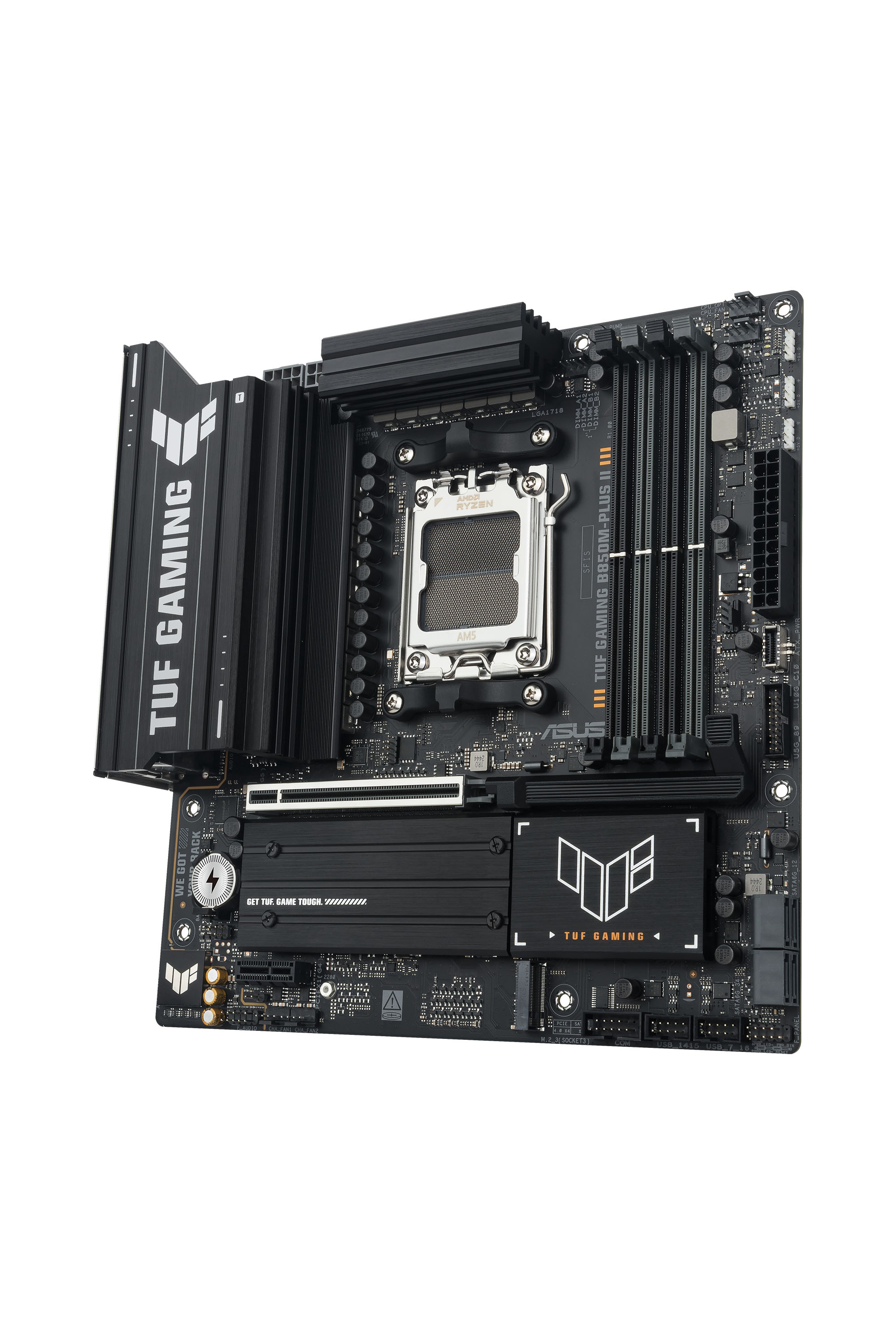 ASUS AMD TUF GAMING B850M-PLUS II Micro-ATX motherboard DDR5 PCIe 5.0 3xM.2 1xHDMI 1xDisplayPort