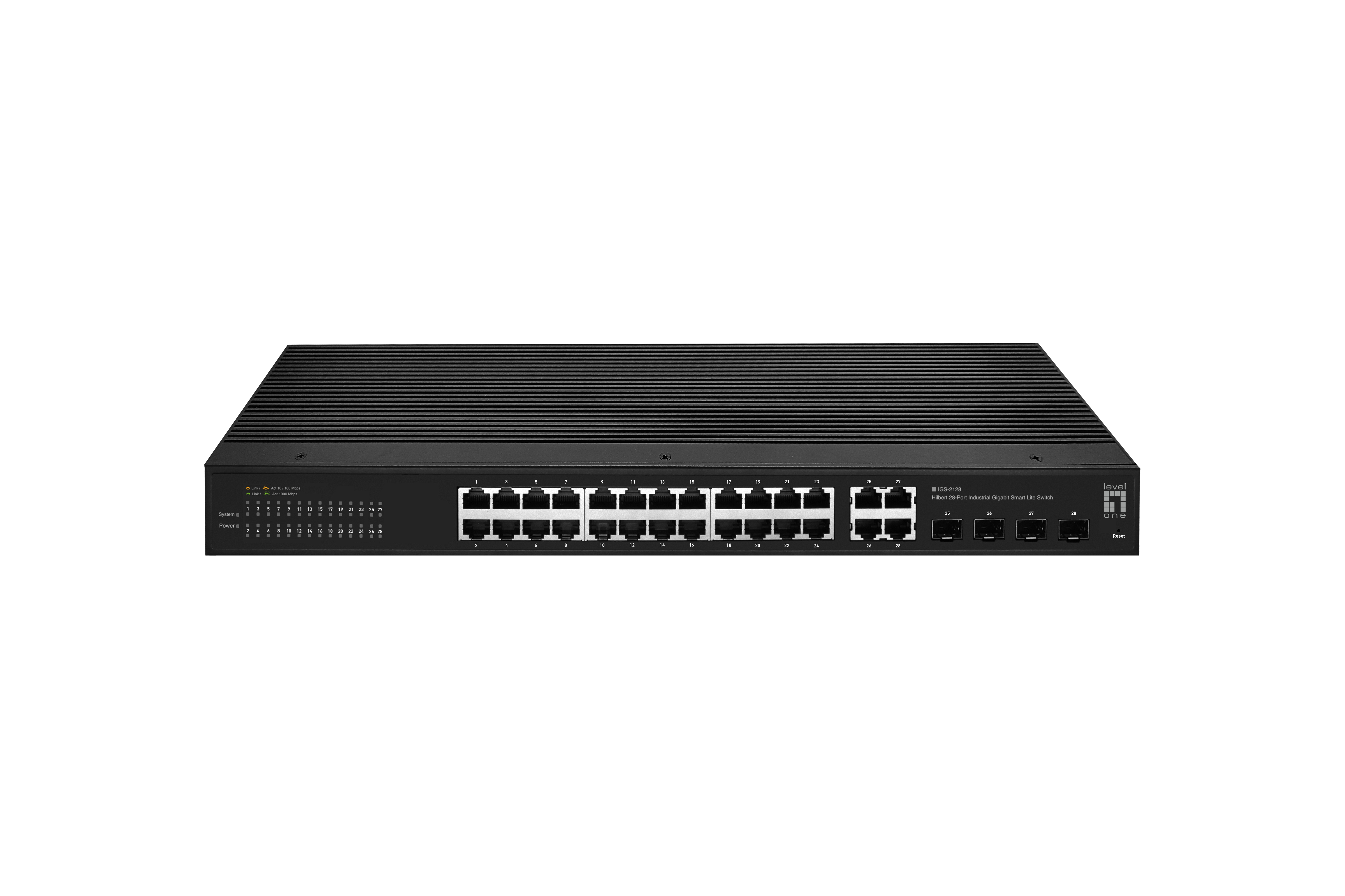LevelOne Industr.Switch 24xGE/4xSFP/RJ45 Combo Hilbert SL