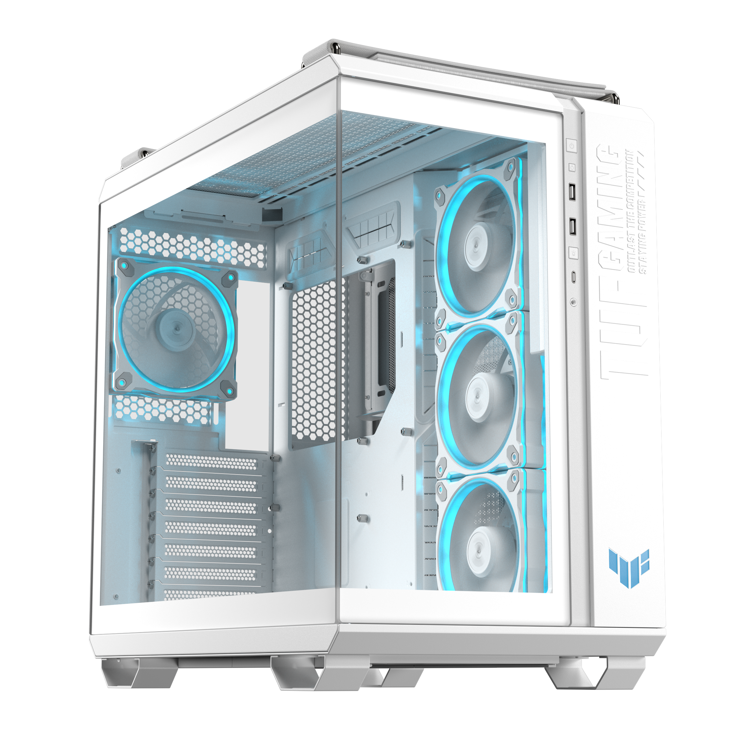 ASUS GEH TUF GAMING GT502 HORIZON TG ARGB WHITE