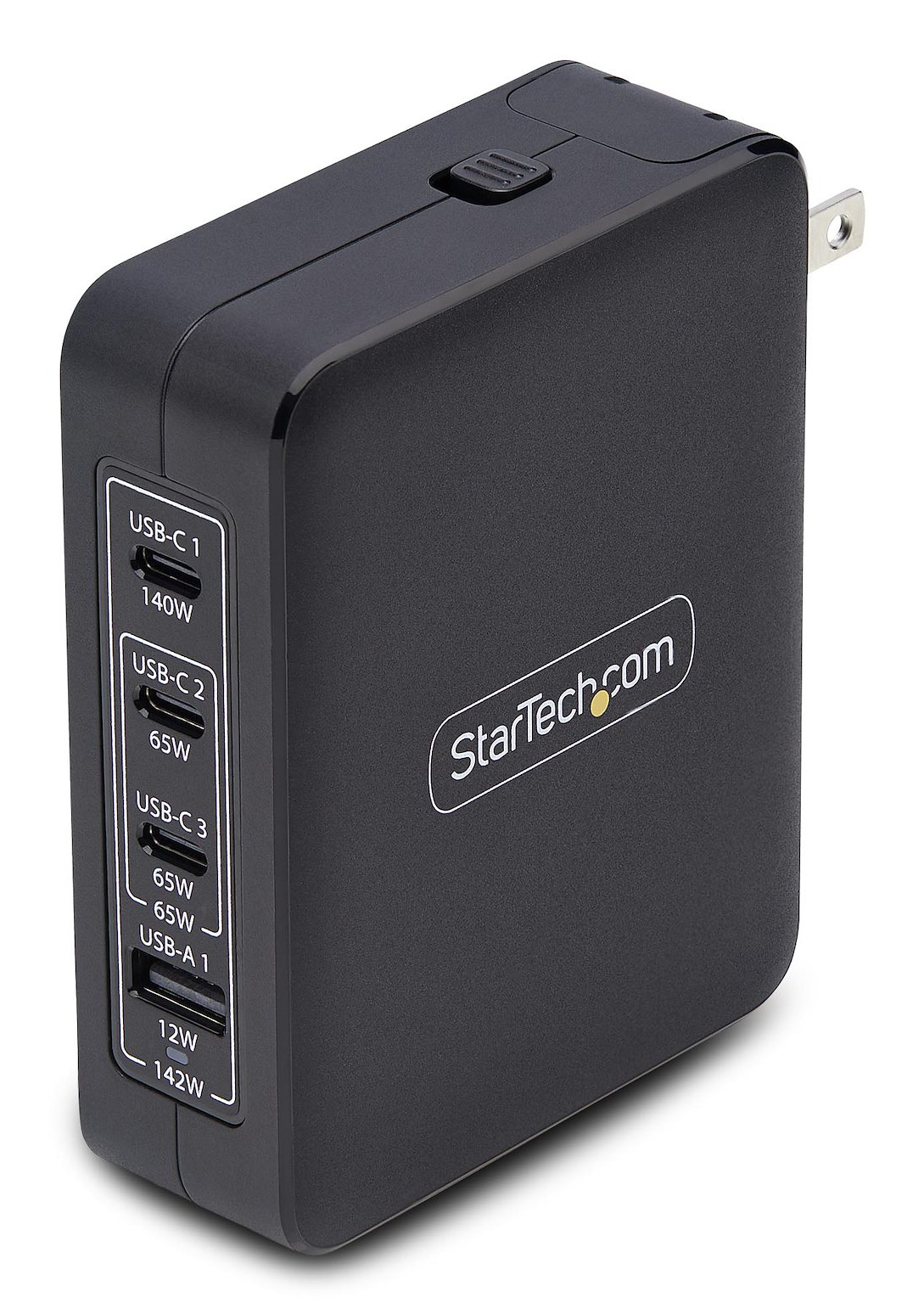 STARTECH.COM 140W USB-C-Wandladegerät 3x USB-C/1x USB-A PD 3.1 Internationaler GaN-Ladegerät fur MacBook/Dell XPS/Inspiron