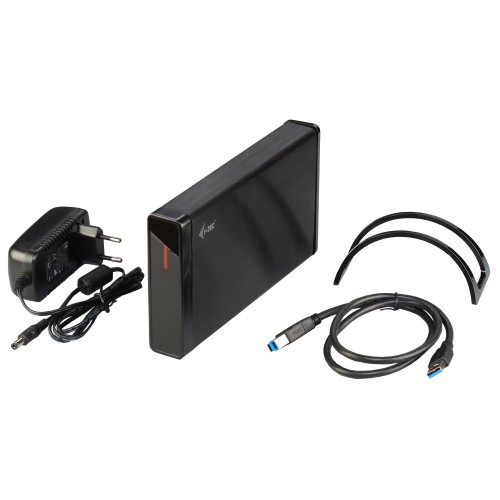 I-TEC USB 3.0 Mysafe externes 8.9cm 3.5Z Festplattengehaeuse fuer SATA I/II/III HDD SSD Case Alugehaeuse fuer optimale Kuehlung